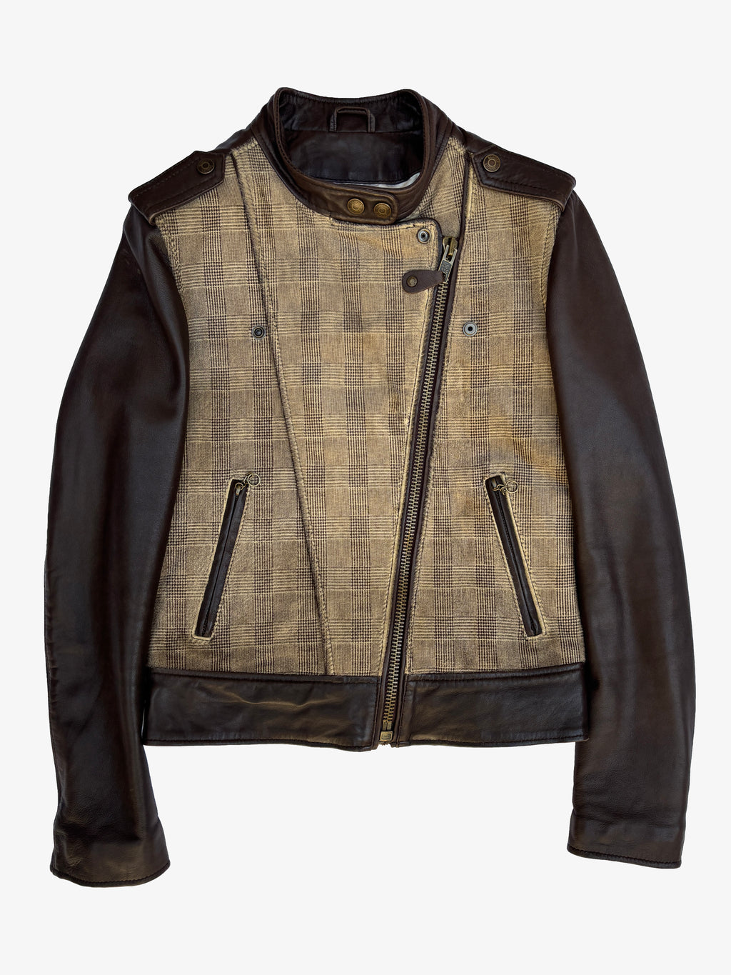 Giacca in Pelle Schott NYC - Perfecto con inserti in Cavallino Vintage Made in USA Vintage (S)