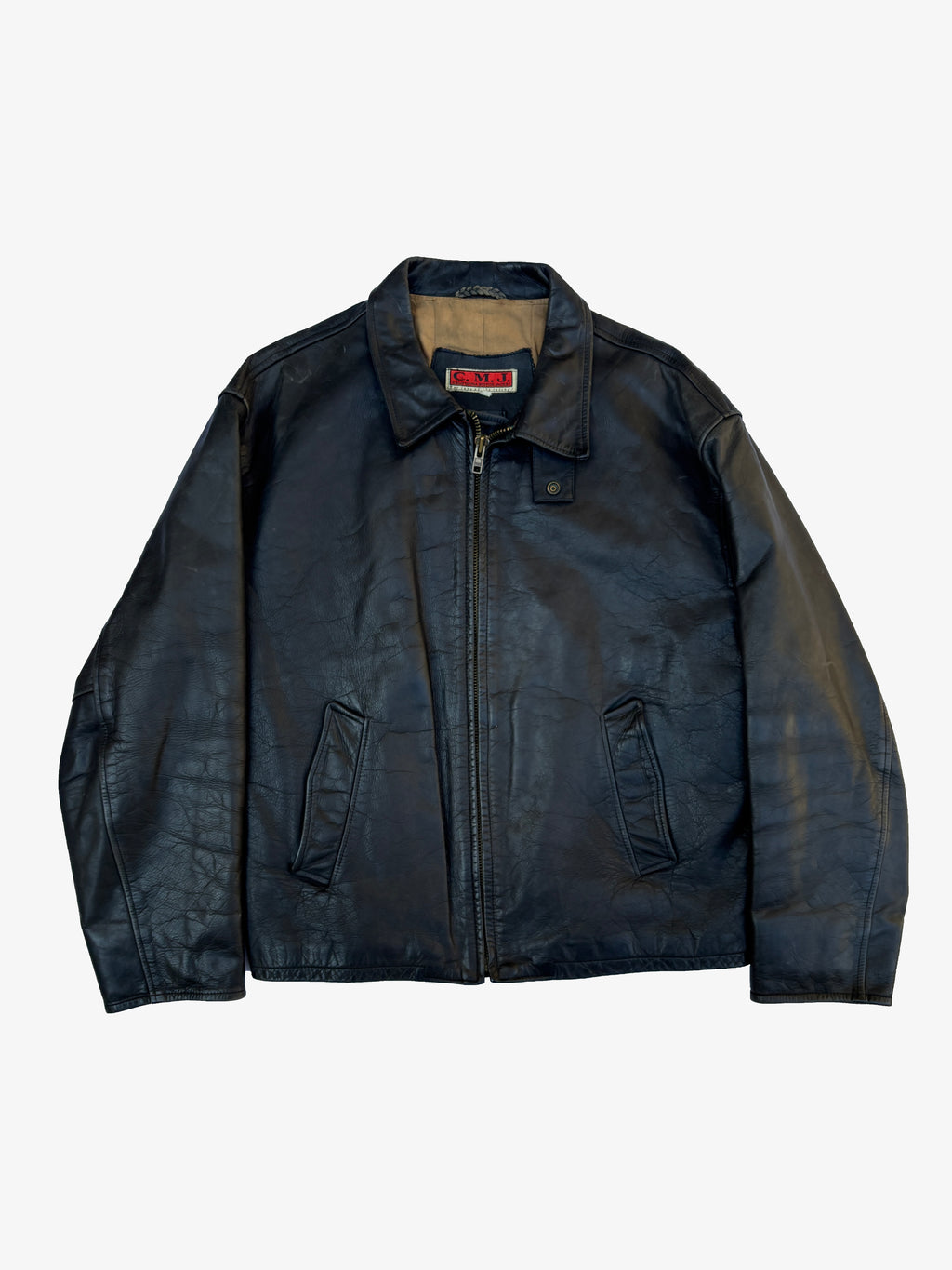Giacca in Pelle – Modello Biker Americano Vintage (L)