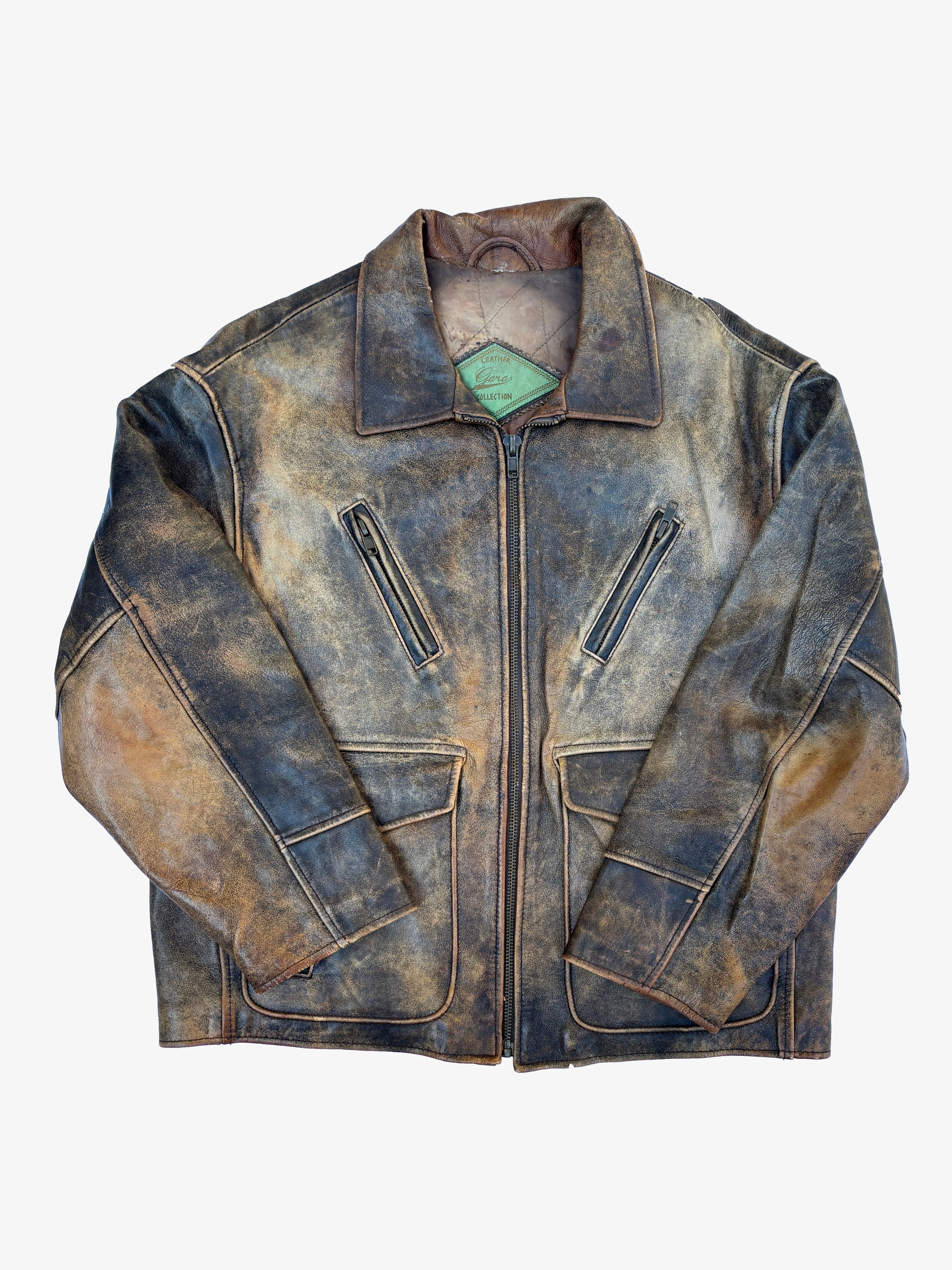 Giacca in Pelle – Modello Aviatore Americano Vintage (XL)