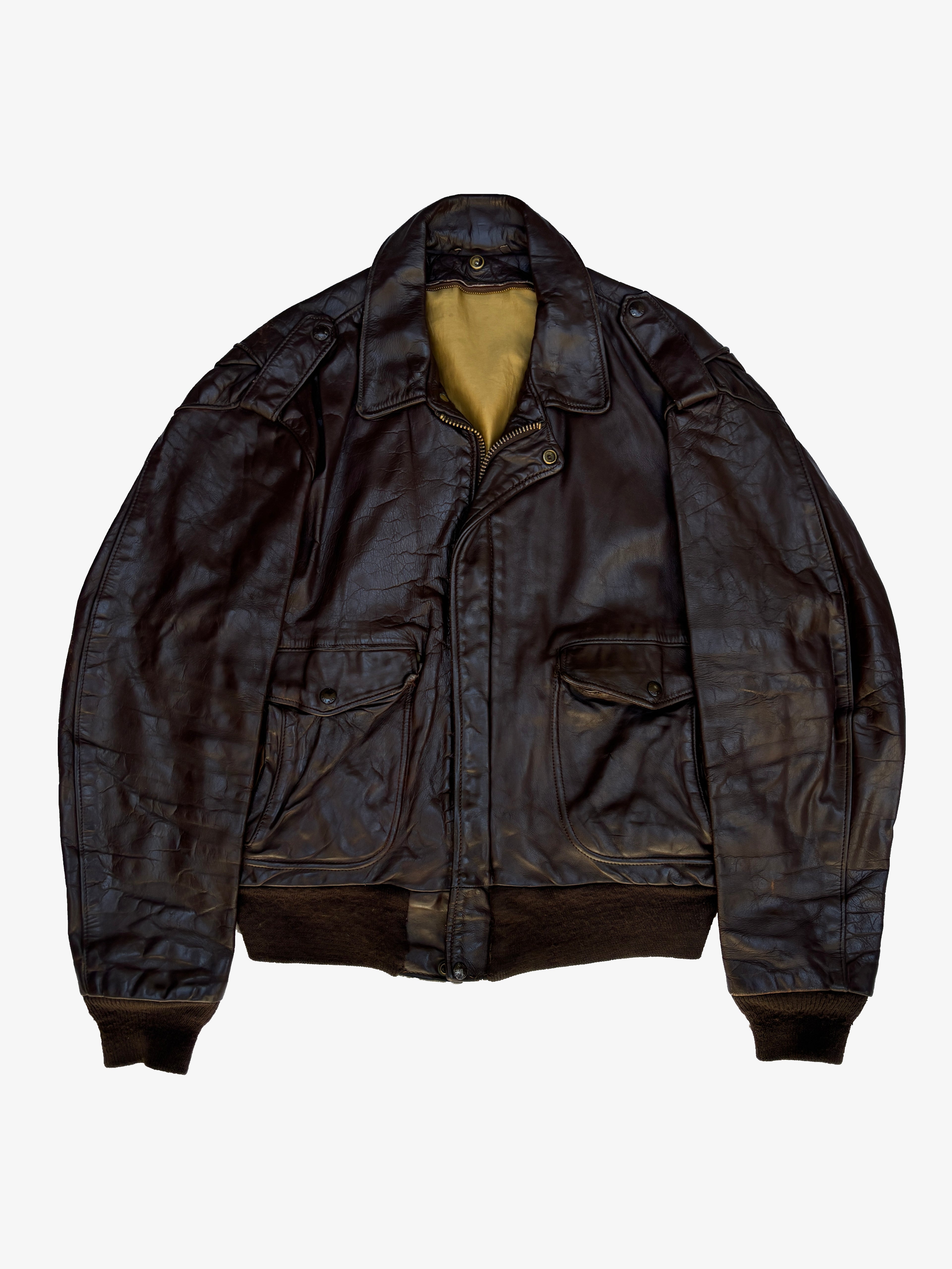 Giacca in Pelle Schott NYC - Type A-2 Flight Jacket Vintage Made in USA (M)