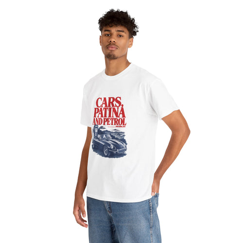Cars Patina and Petrol Tee — Vintage Classic Car Graphic T-Shirt