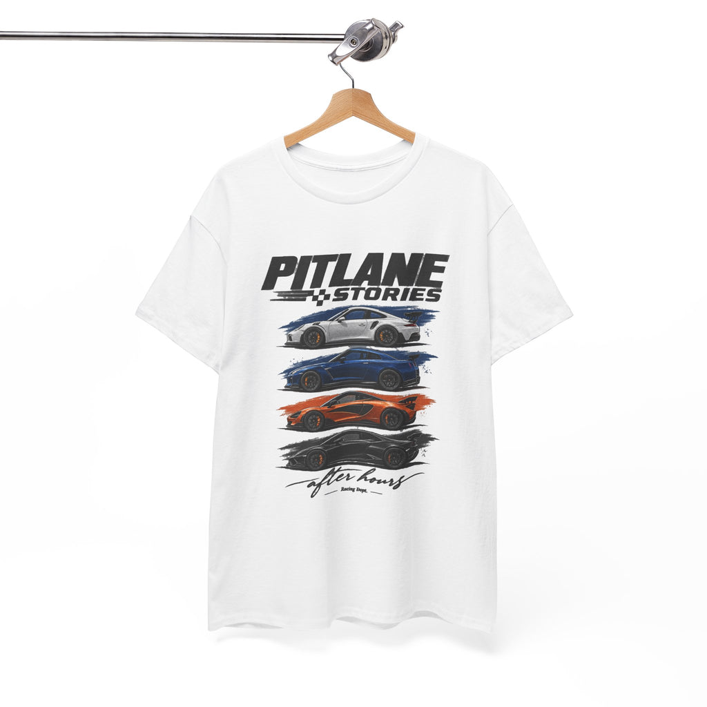 Pitlane Stories Car Tee — Sports Car Graphic T-Shirt