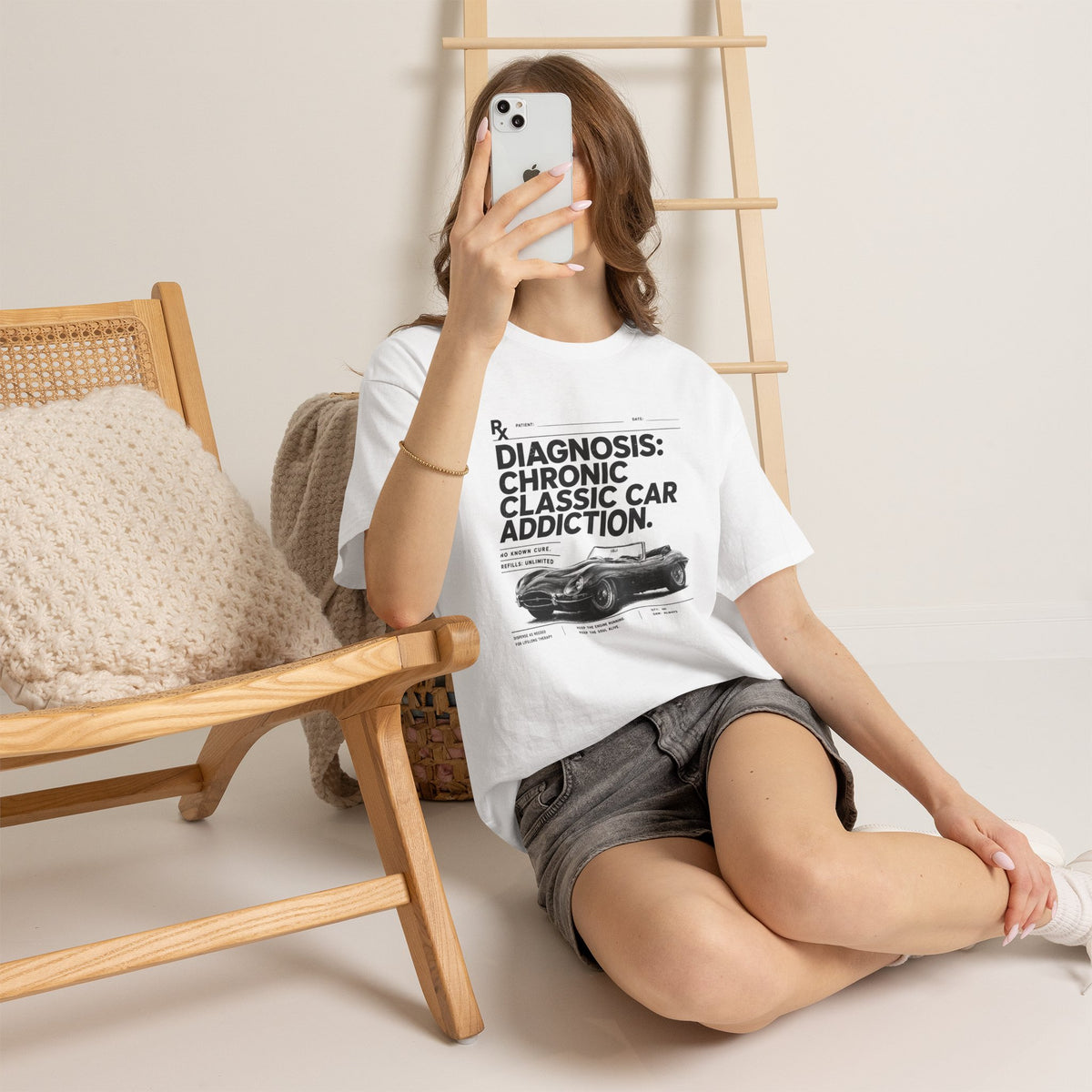 Classic Car Addiction T‑Shirt — Diagnosis: Chronic Classic Car Addiction Tee