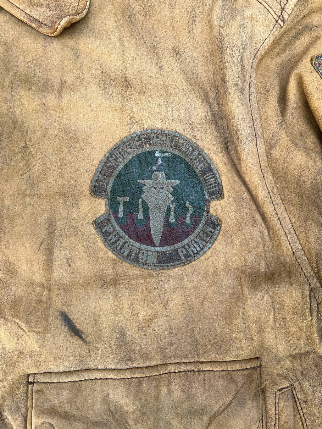 Giacca in Pelle Top Gun – Modello Flight Jacket Anni ’70 Vintage (L)