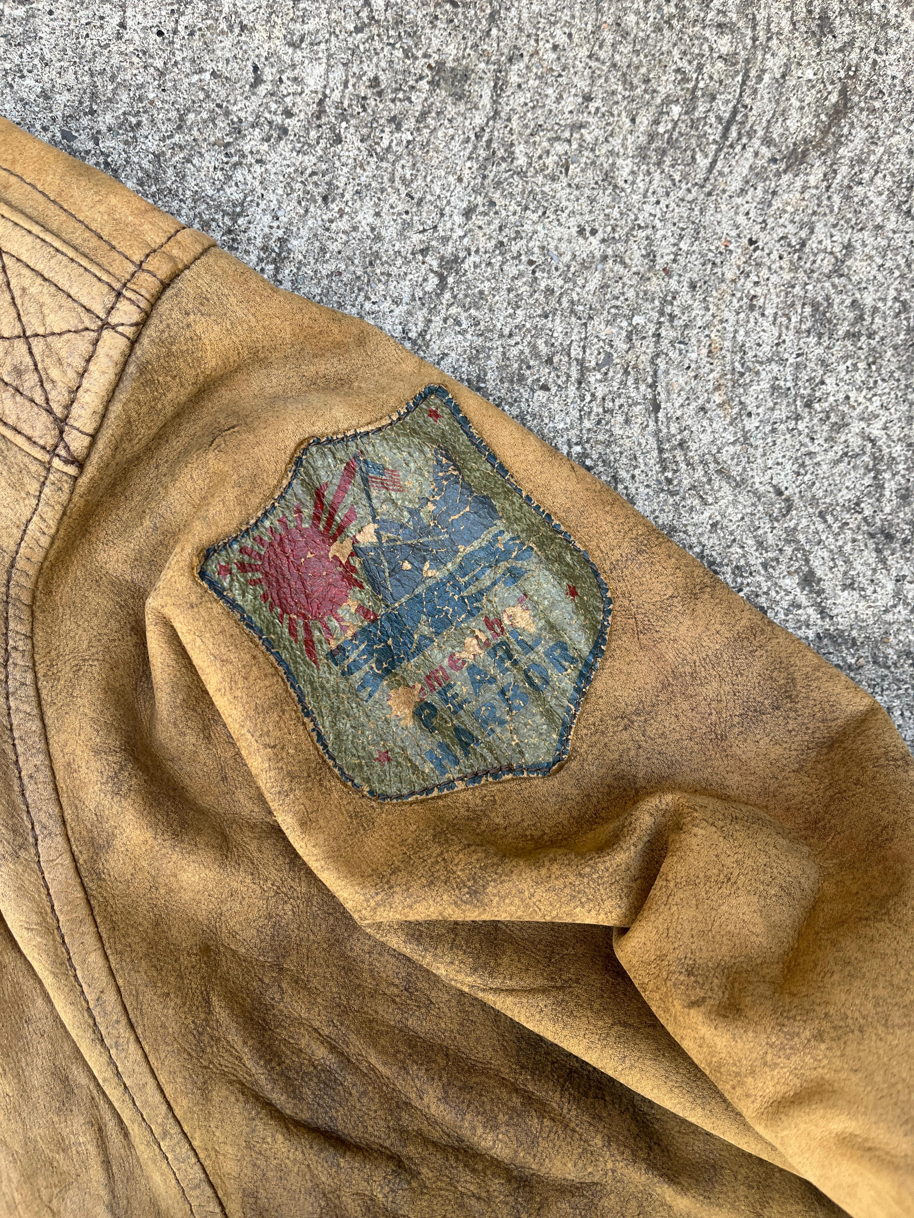 Giacca in Pelle Top Gun – Modello Flight Jacket Anni ’70 Vintage (L)
