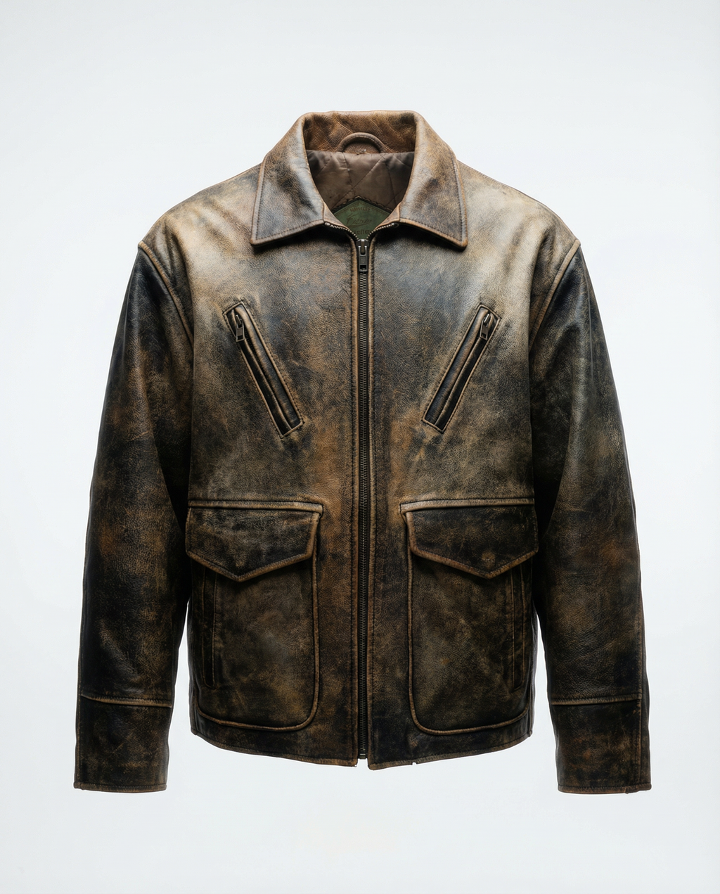 Giacca in Pelle – Modello Aviatore Americano Vintage (XL)
