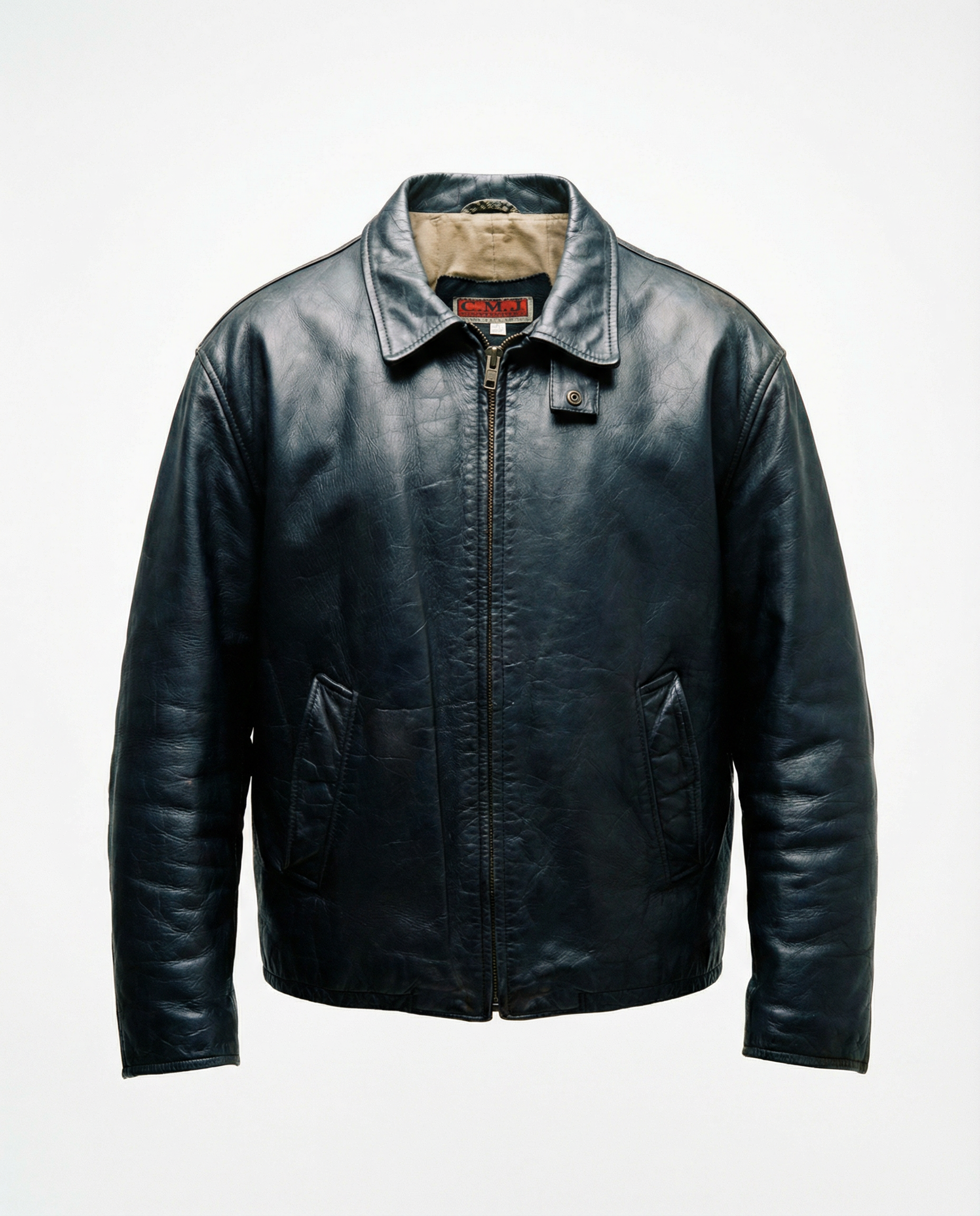 Giacca in Pelle – Modello Biker Americano Vintage (L)