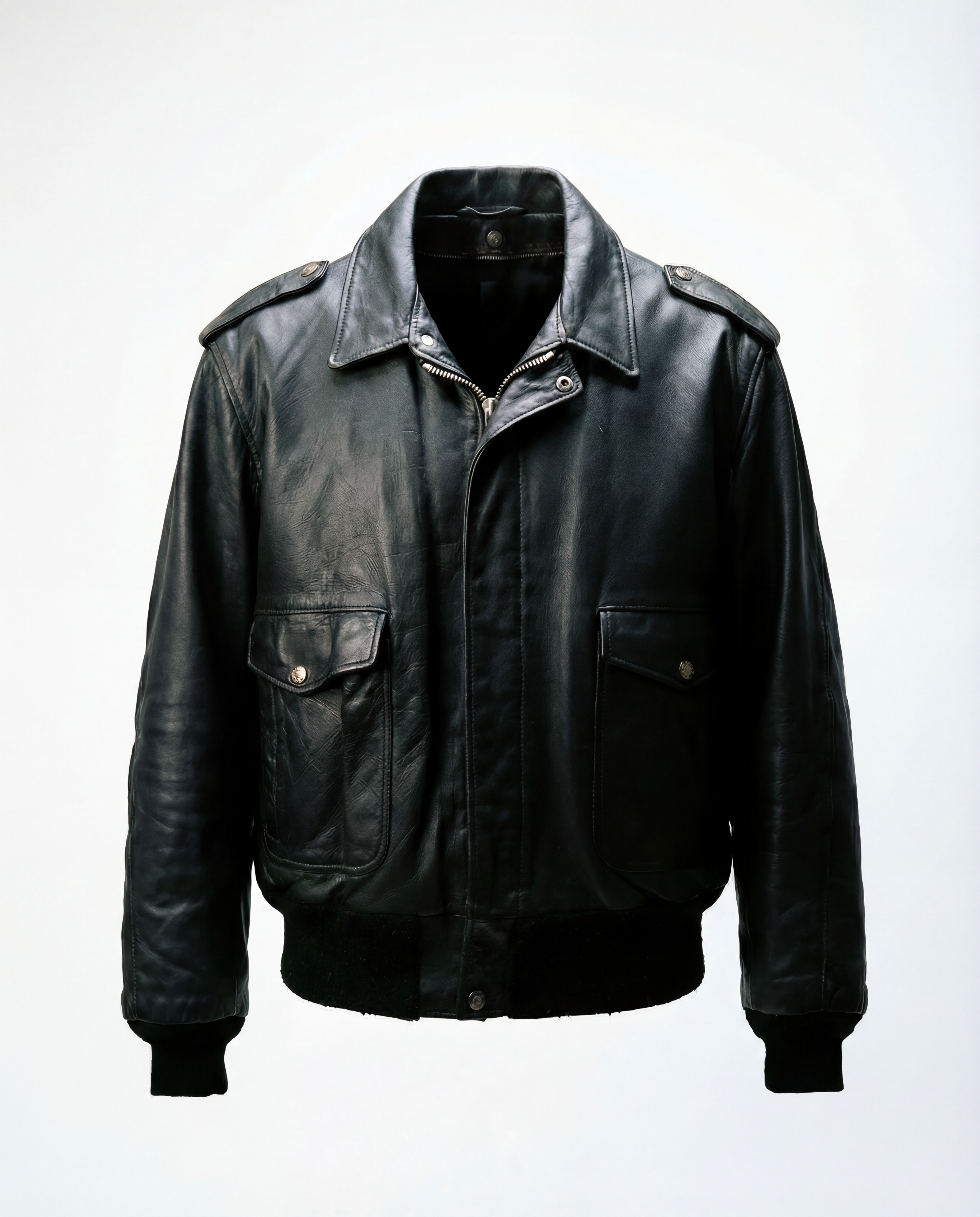 Giacca in Pelle Schott NYC - Type A-2 Flight Jacket Vintage Made in USA nero (M)