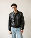 Giacca in Pelle Schott NYC - Type A-2 Flight Jacket Vintage Made in USA marrone (M)