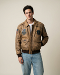 Giacca in Pelle Top Gun – Modello Flight Jacket Anni ’70 Vintage (L)