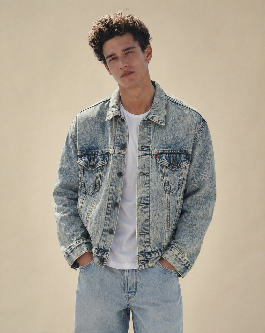 Levi’s 70507 Trucker USA Made Light Stonewash (L)
