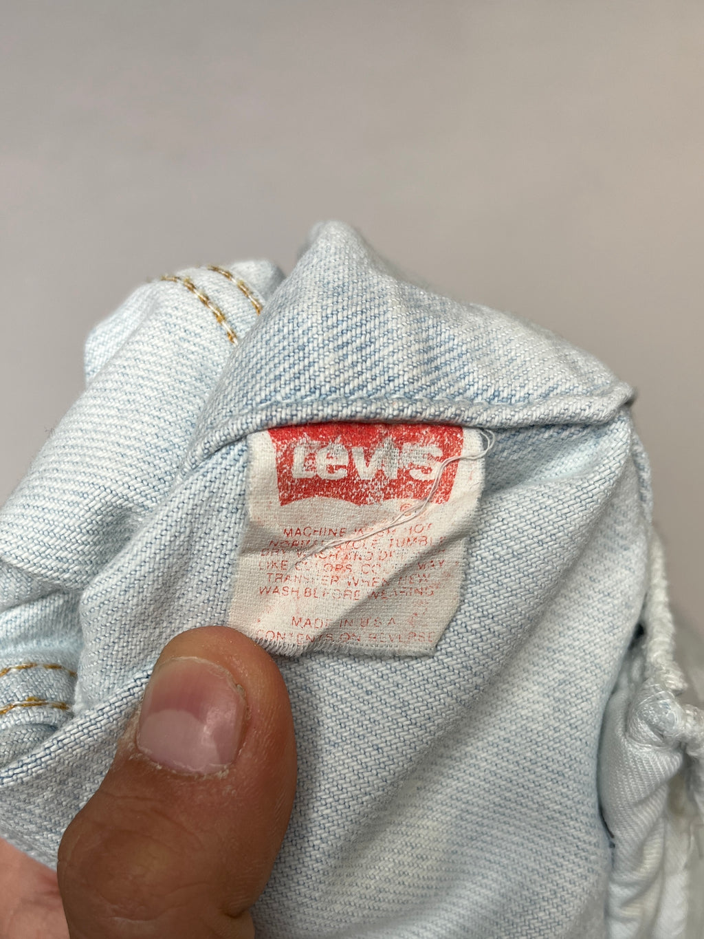Giacca Levi’s 70506 Made in USA Thrashed Vintage (S)