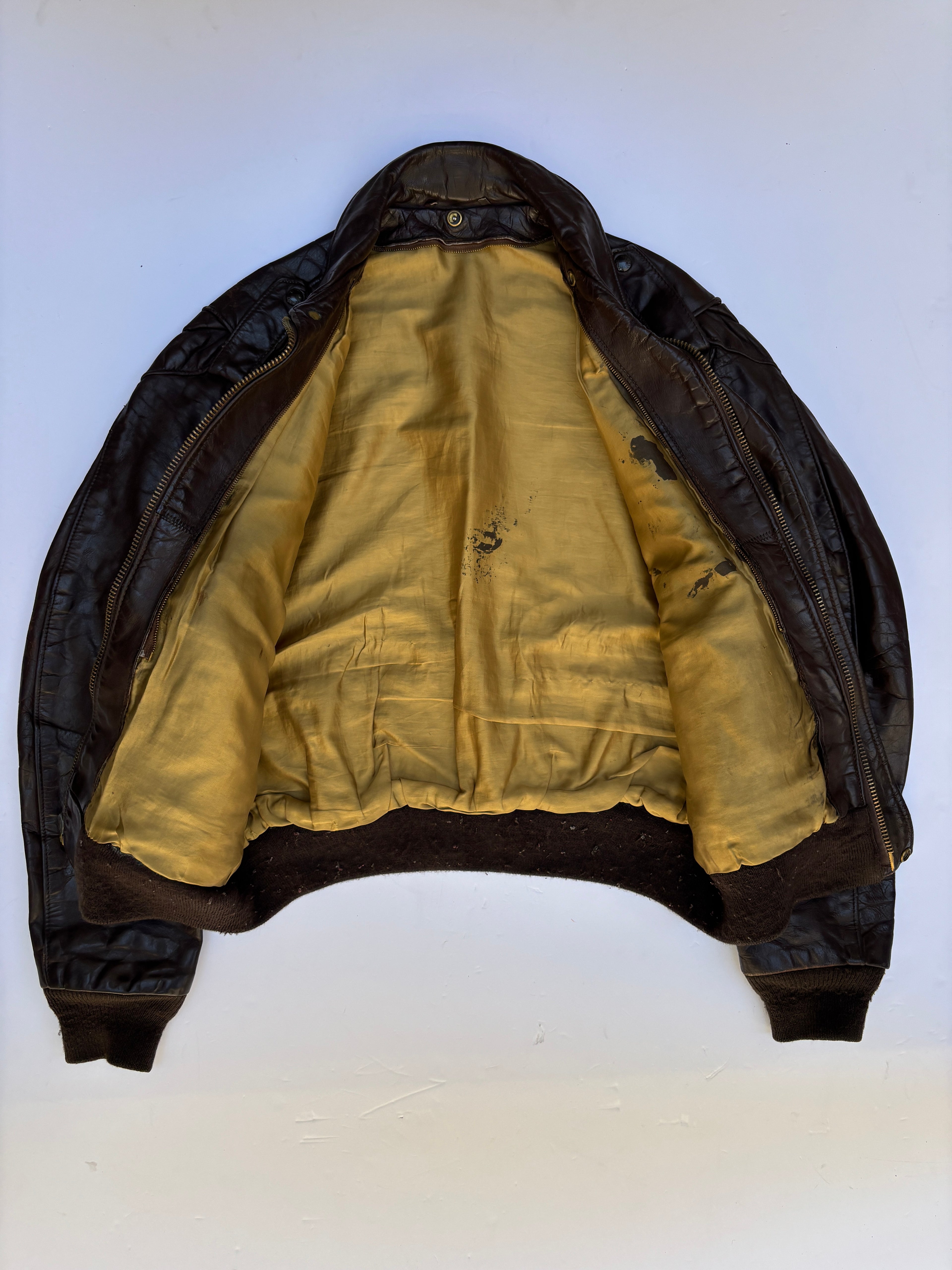 Giacca in Pelle Schott NYC - Type A-2 Flight Jacket Vintage Made in USA (M)