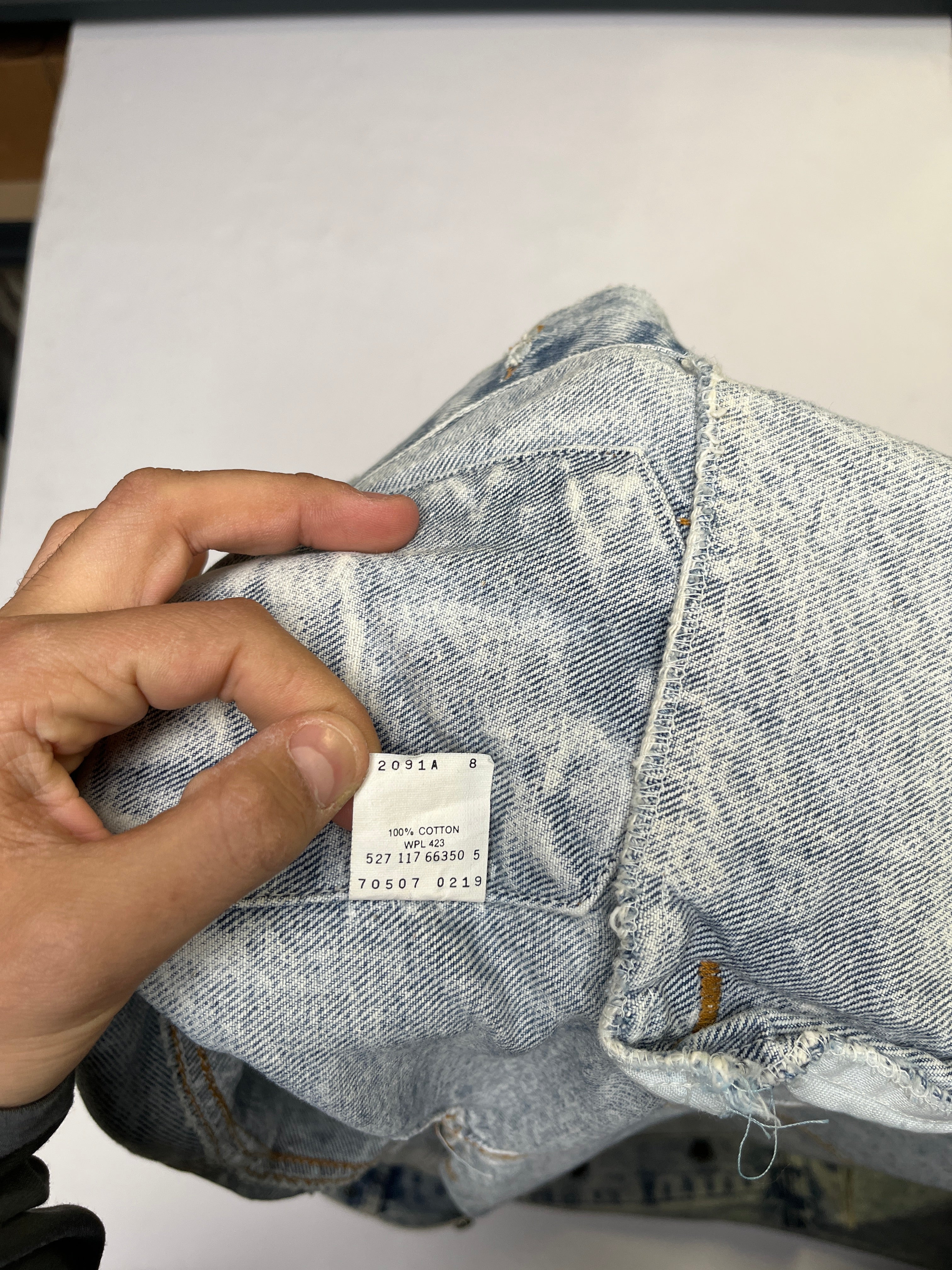 Levi’s 70507 Trucker USA Made Light Stonewash (L)