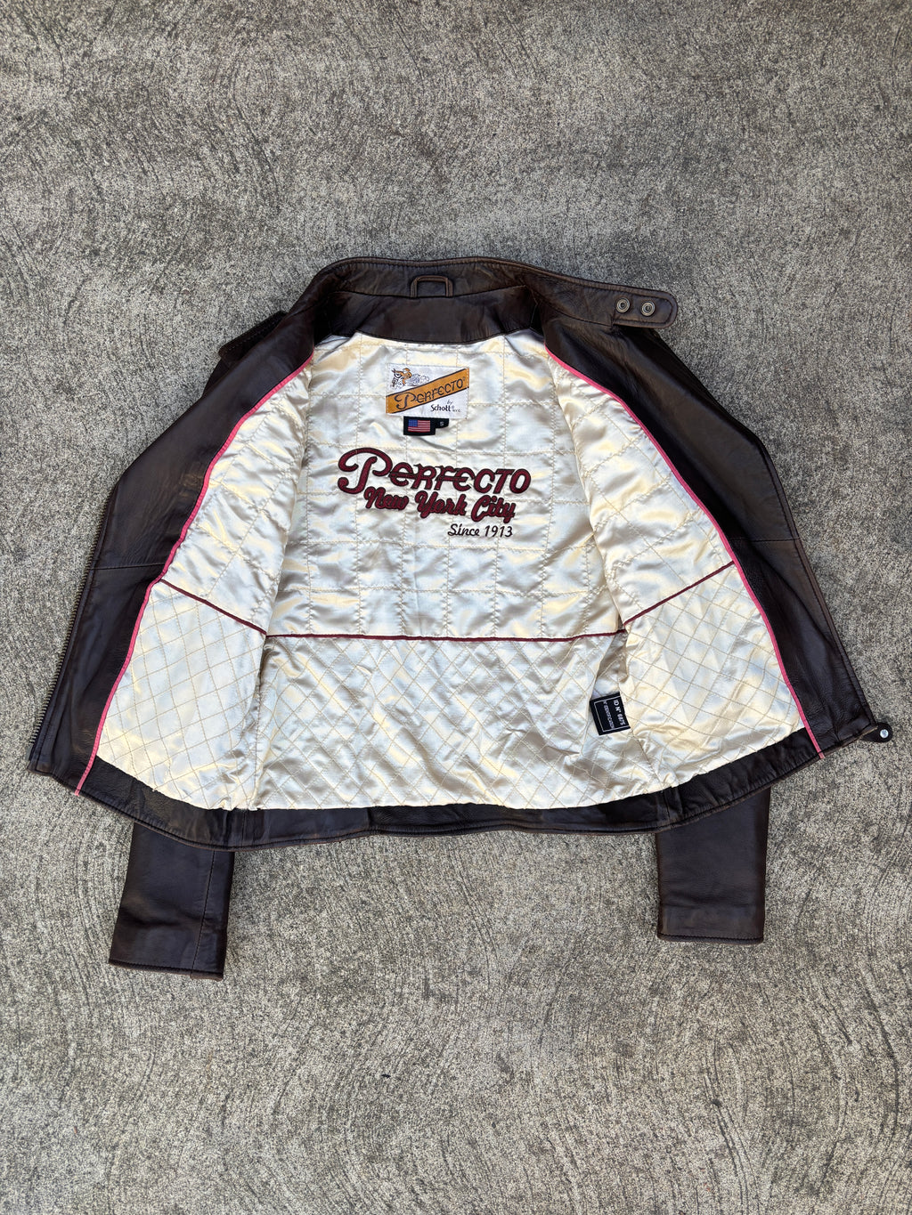 Giacca in Pelle Schott NYC - Perfecto con inserti in Cavallino Vintage Made in USA Vintage (S)