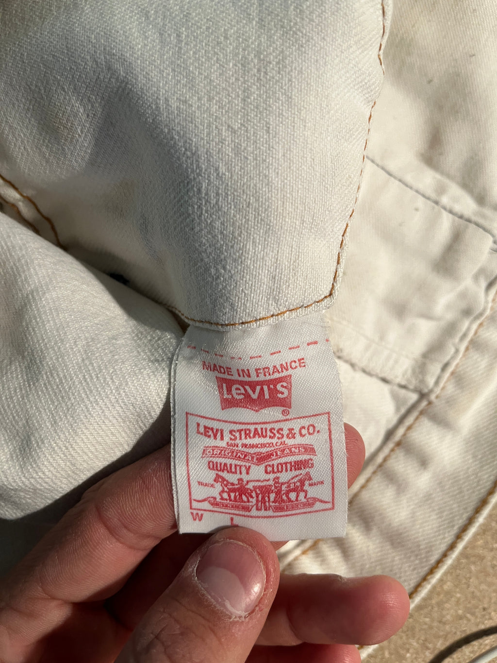 Giacca Levi’s 70503 Made in France Bleached Vintage (M)