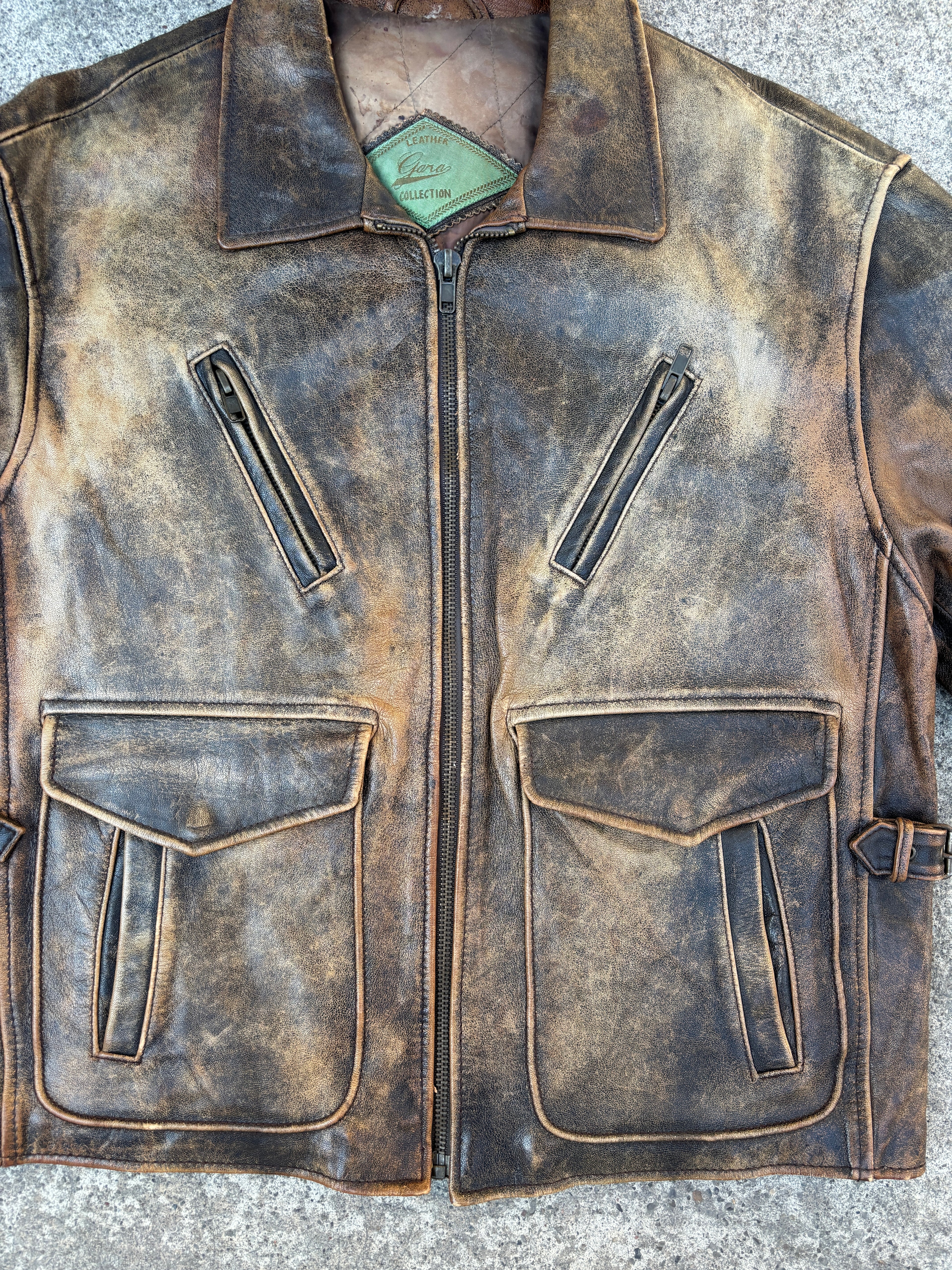 Giacca in Pelle – Modello Aviatore Americano Vintage (XL)