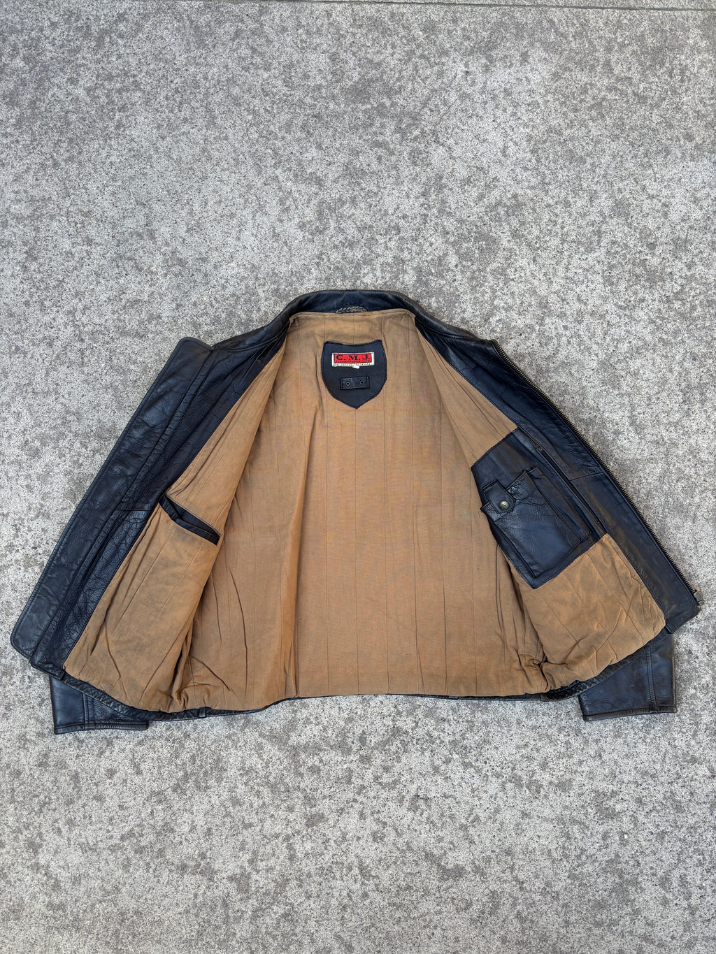Giacca in Pelle – Modello Biker Americano Vintage (L)