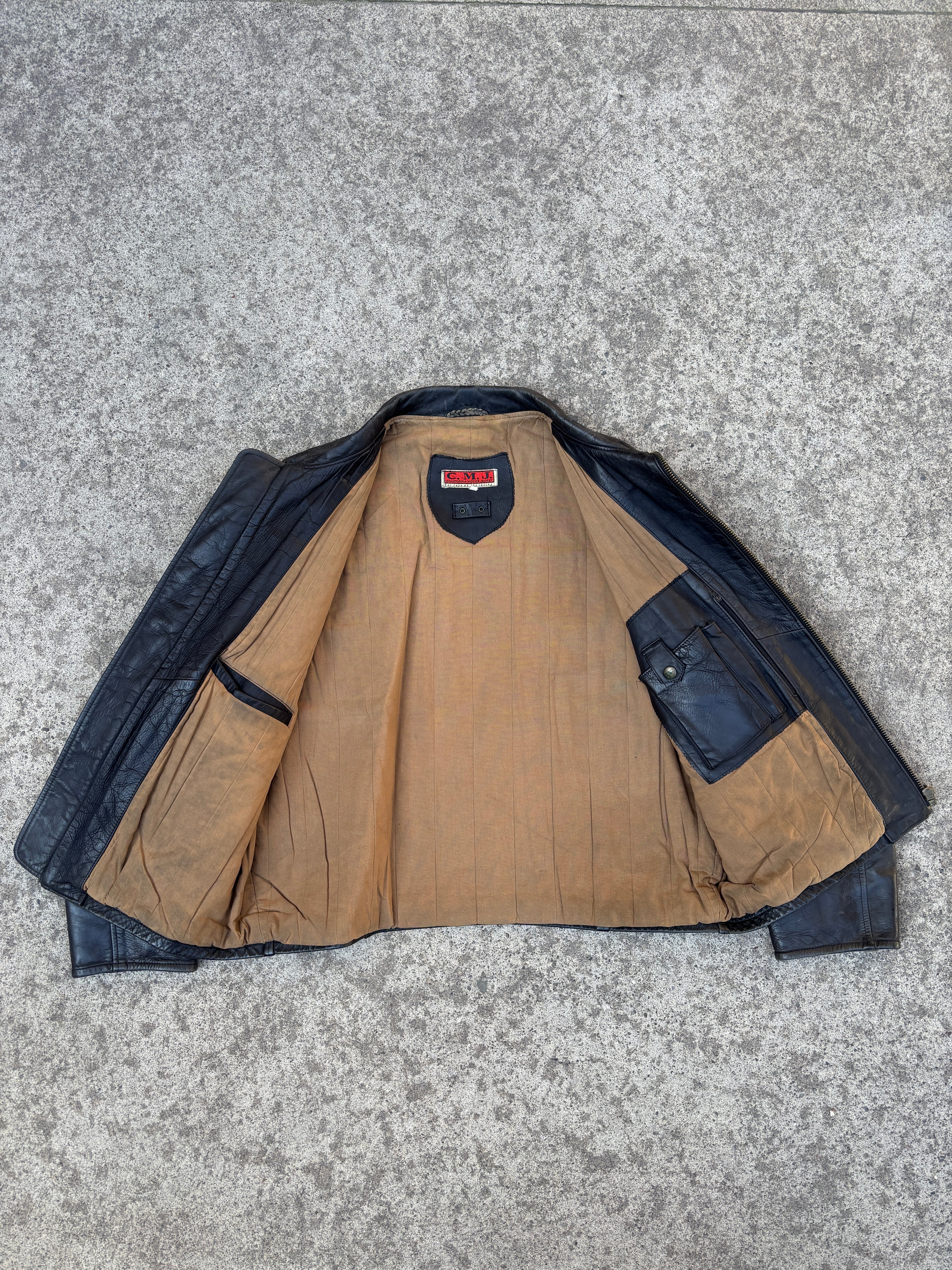 Giacca in Pelle – Modello Biker Americano Vintage (L)