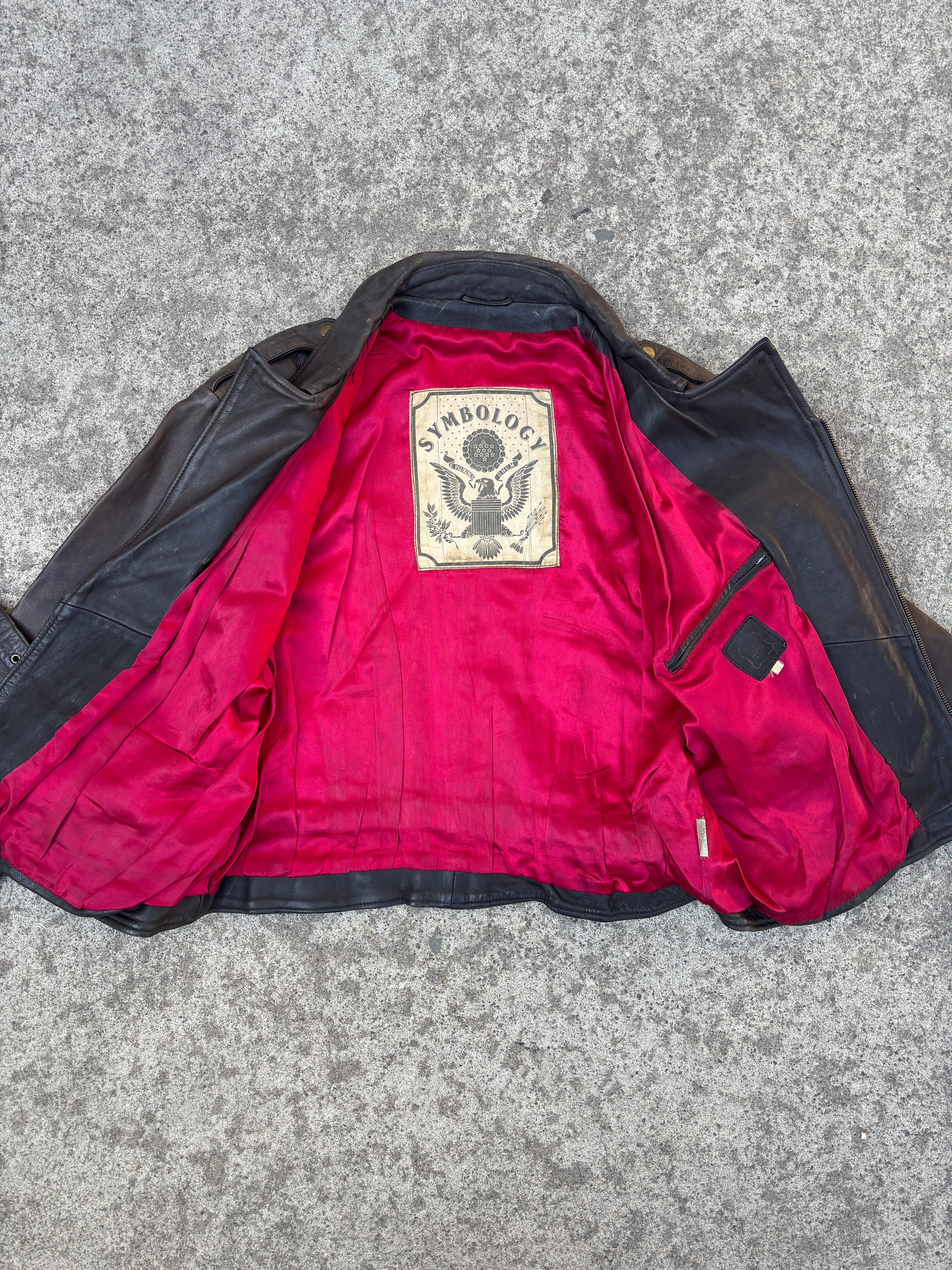 Giacca in Pelle – Modello Aviatore Americano Vintage (M)