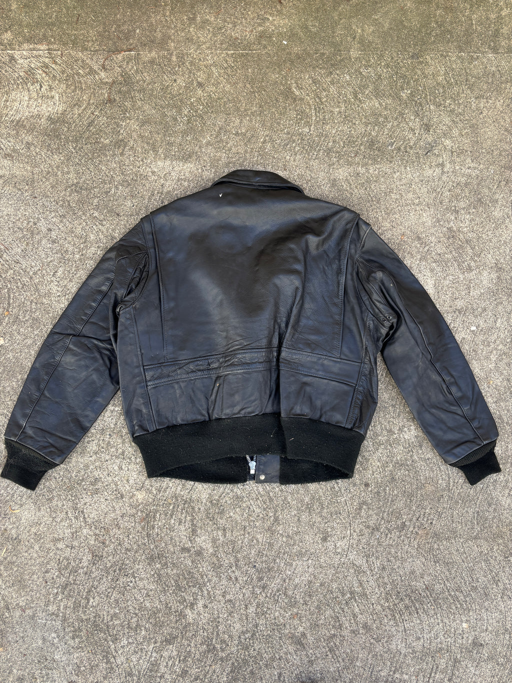 Giacca in Pelle Schott NYC - Type A-2 Flight Jacket Vintage Made in USA nero (M)