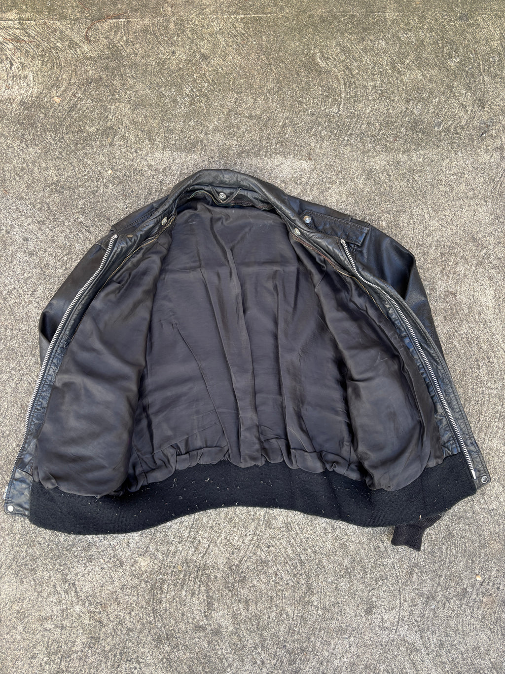 Giacca in Pelle Schott NYC - Type A-2 Flight Jacket Vintage Made in USA nero (M)
