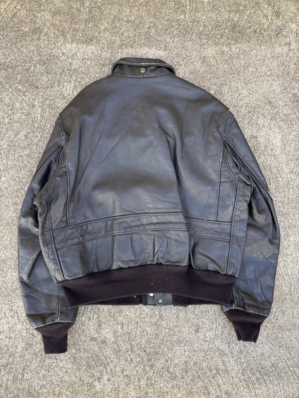 Giacca in Pelle Schott NYC - Type A-2 Flight Jacket Vintage Made in USA marrone (M)