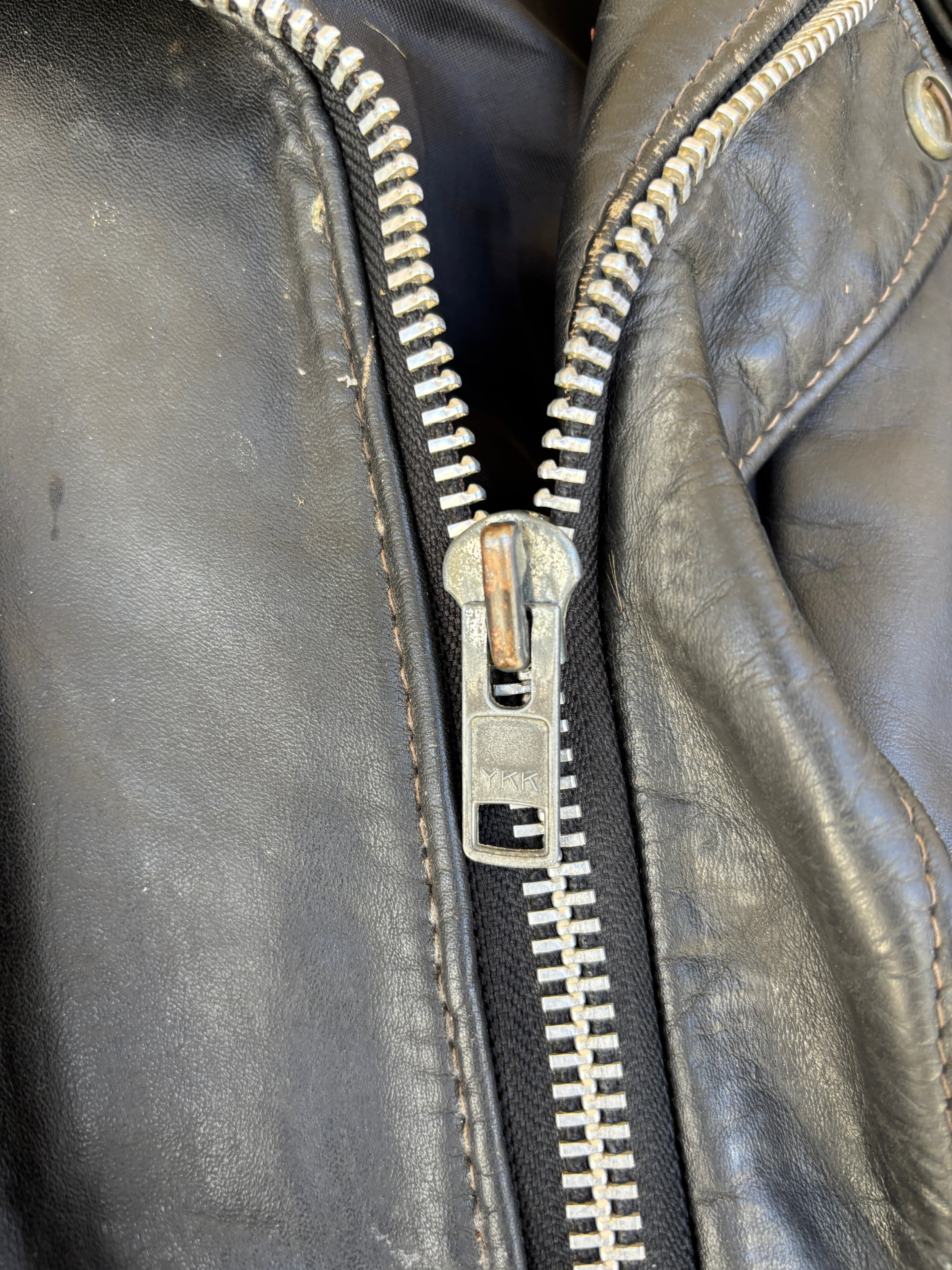 Giacca in Pelle Schott NYC - Type A-2 Flight Jacket Vintage Made in USA nero (L)