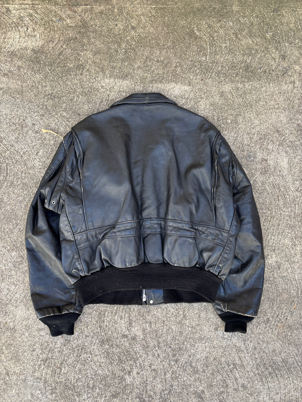 Giacca in Pelle Schott NYC - Type A-2 Flight Jacket Vintage Made in USA nero (L)