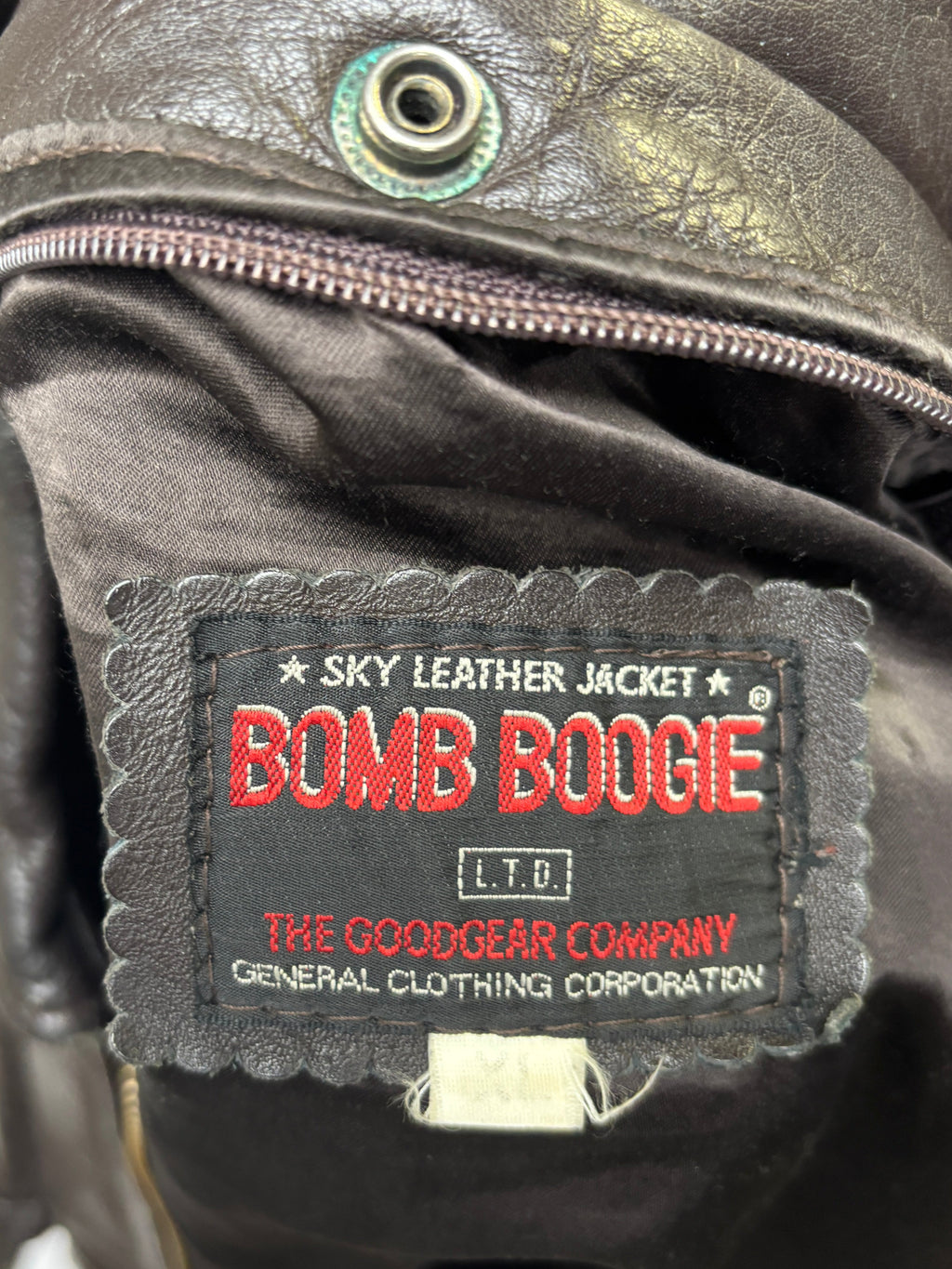 Giacca in Pelle Marrone Bomber A-2 Bomb Boogie  (L)