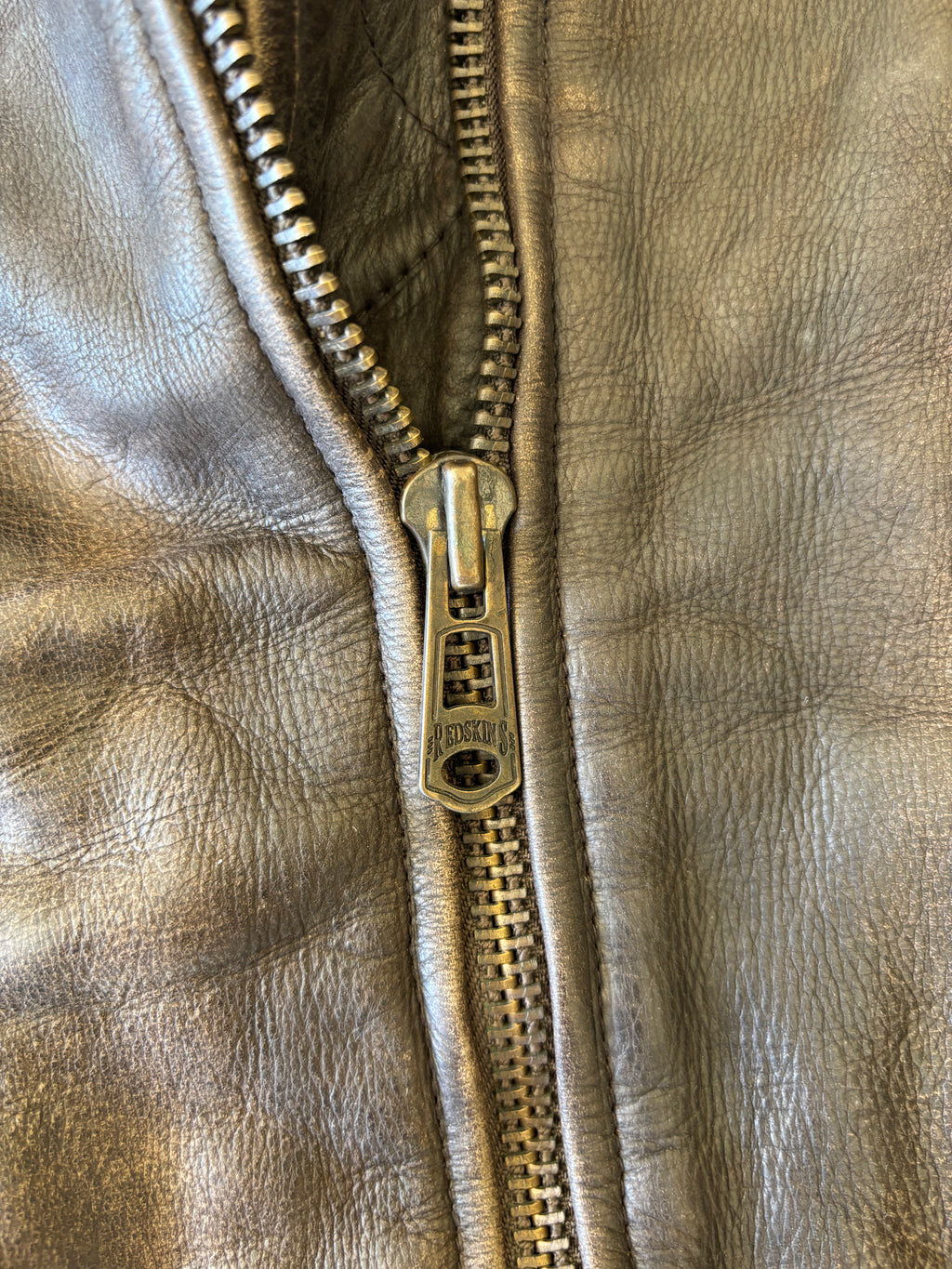 Giacca Bomber Flight in Pelle Redskins Vintage Anni ’90