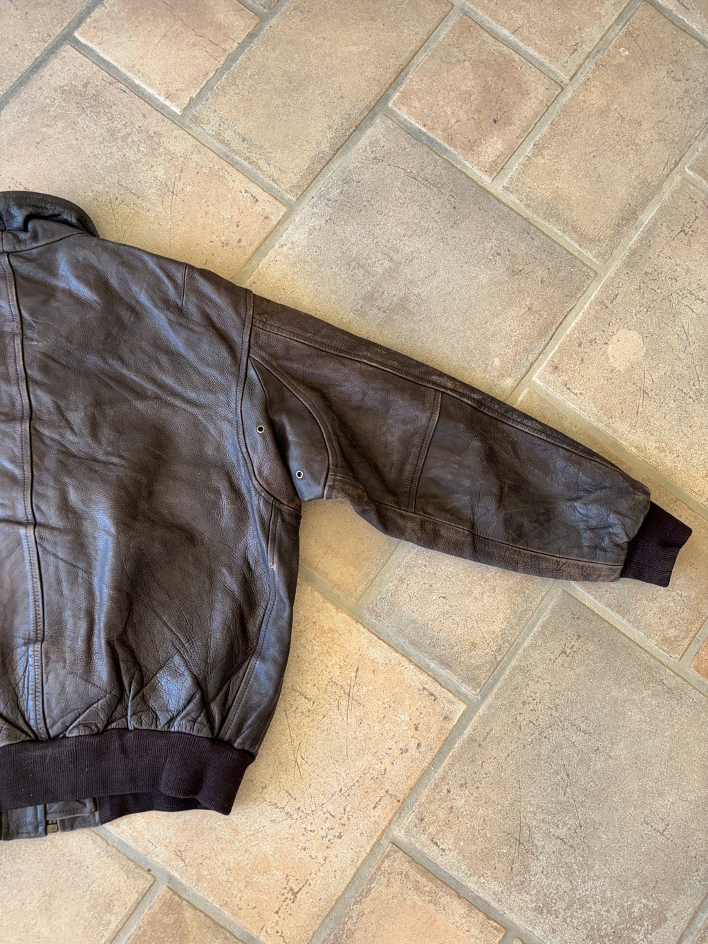 Giacca Bomber Flight in Pelle Redskins Vintage Anni ’90