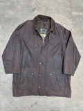 Vintage 1990s Barbour Gamefair A125 Waxed Jacket C46 Made in England 3 Warrant