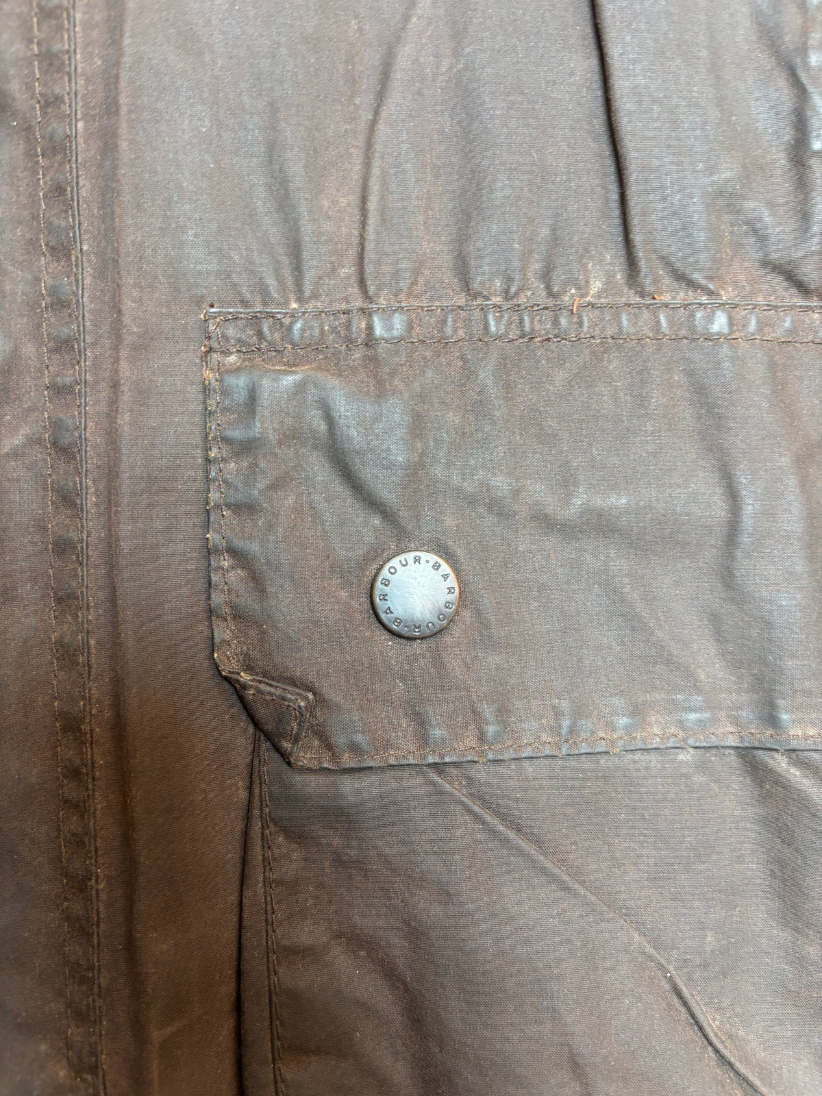 Vintage 1990s Barbour Gamefair A125 Waxed Jacket C46 Made in England 3 Warrant