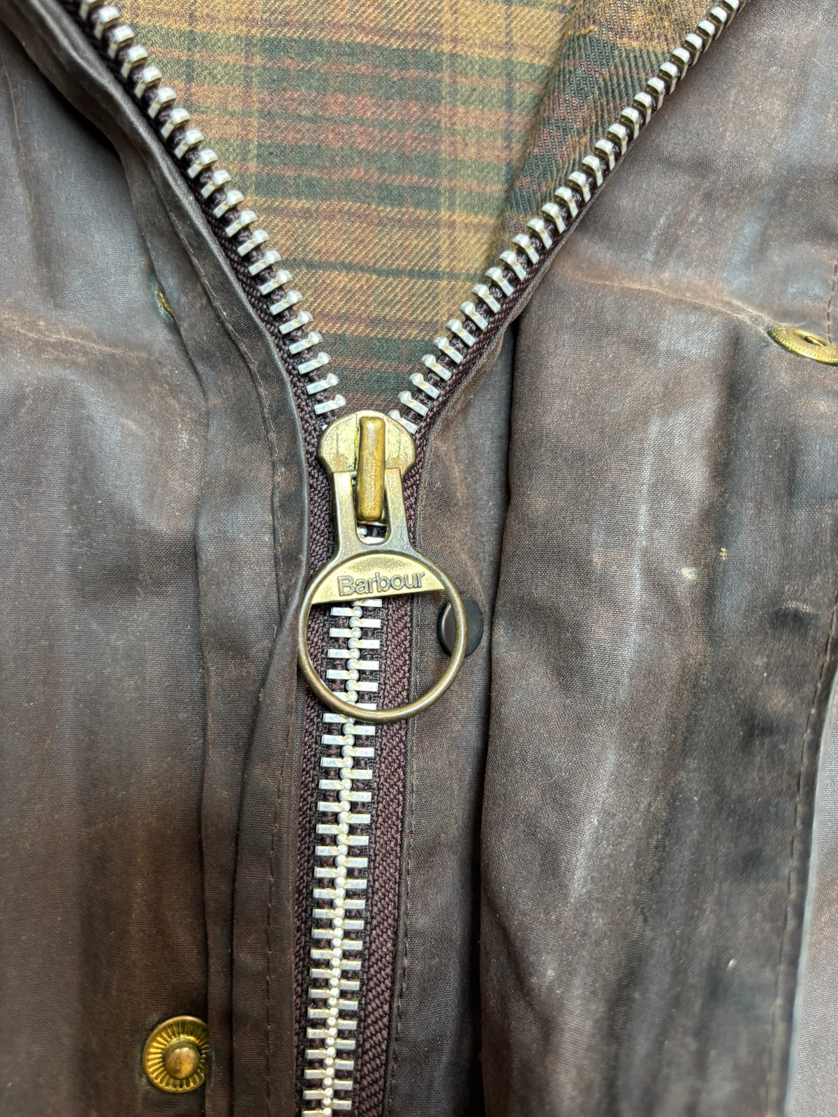 Vintage 1990s Barbour Gamefair A125 Waxed Jacket C46 Made in England 3 Warrant
