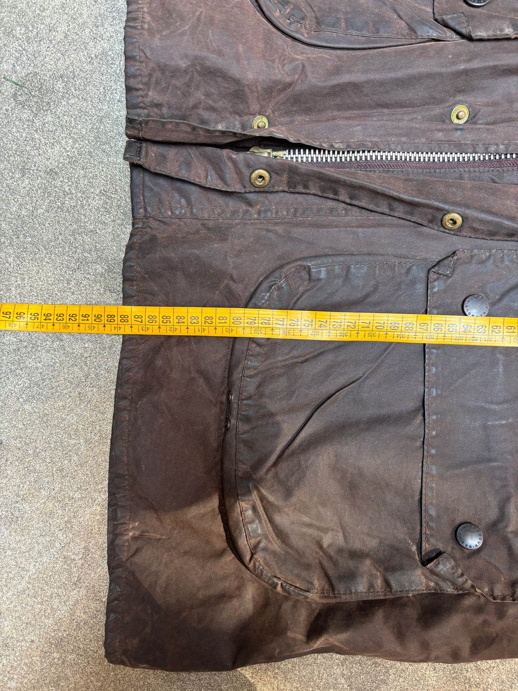 Vintage 1990s Barbour Gamefair A125 Waxed Jacket C46 Made in England 3 Warrant