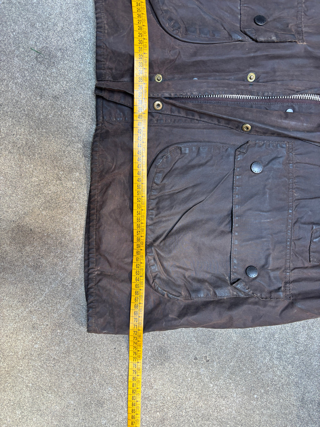 Vintage 1990s Barbour Gamefair A125 Waxed Jacket C46 Made in England 3 Warrant