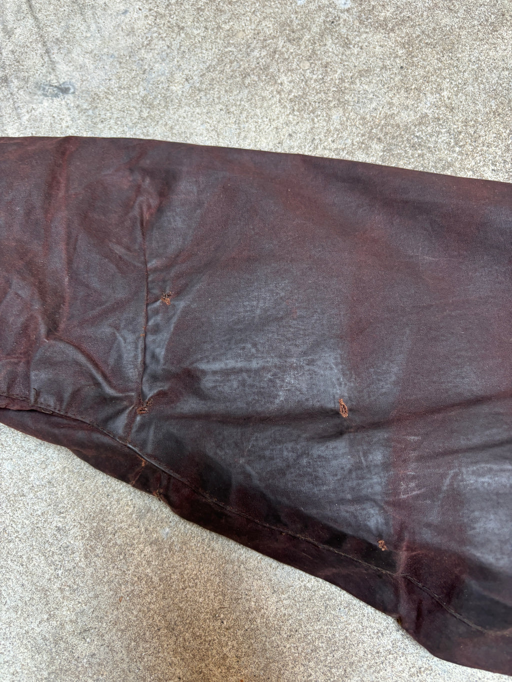 Vintage 2000s Barbour Beaufort C48 Waxed Jacket Rustic Brown Made in England
