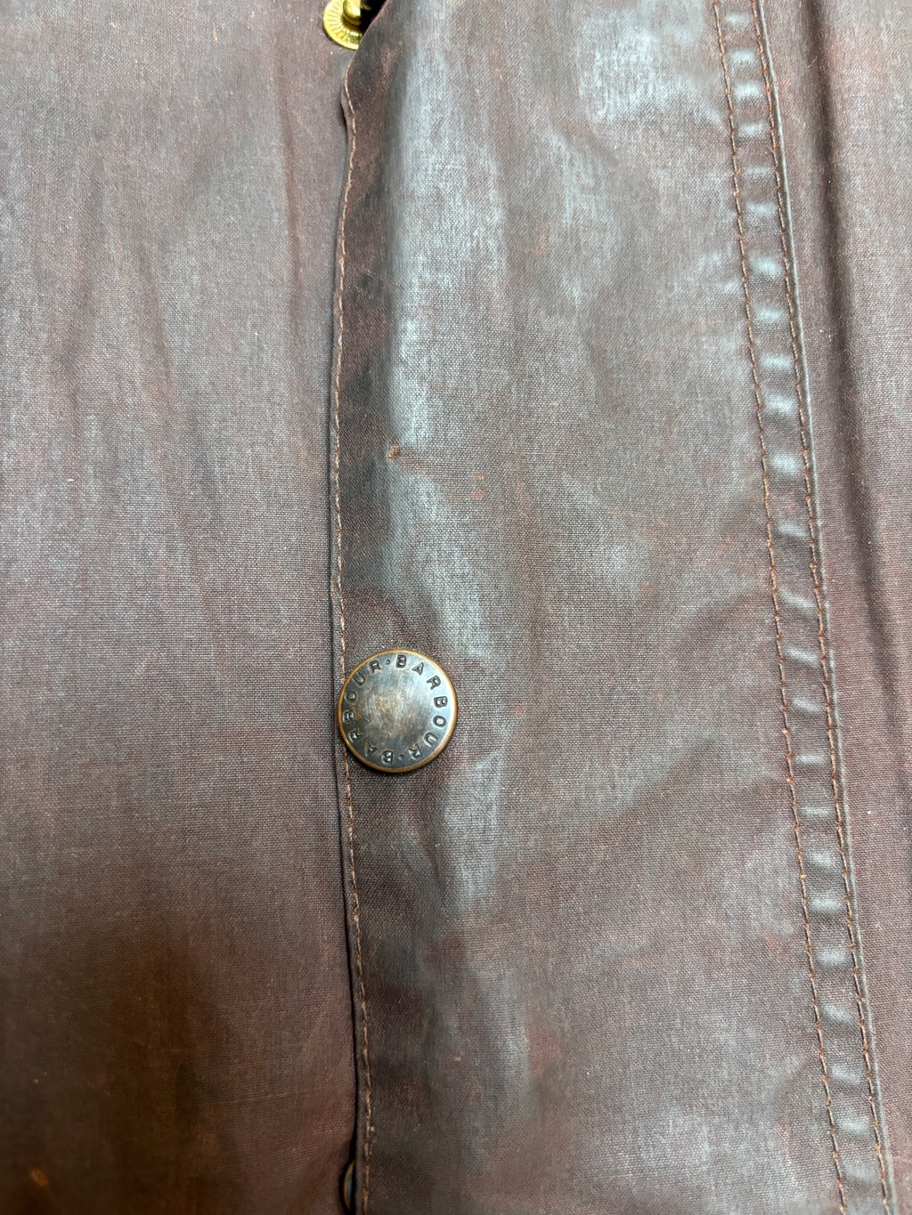 Vintage 2000s Barbour Beaufort C48 Waxed Jacket Rustic Brown Made in England