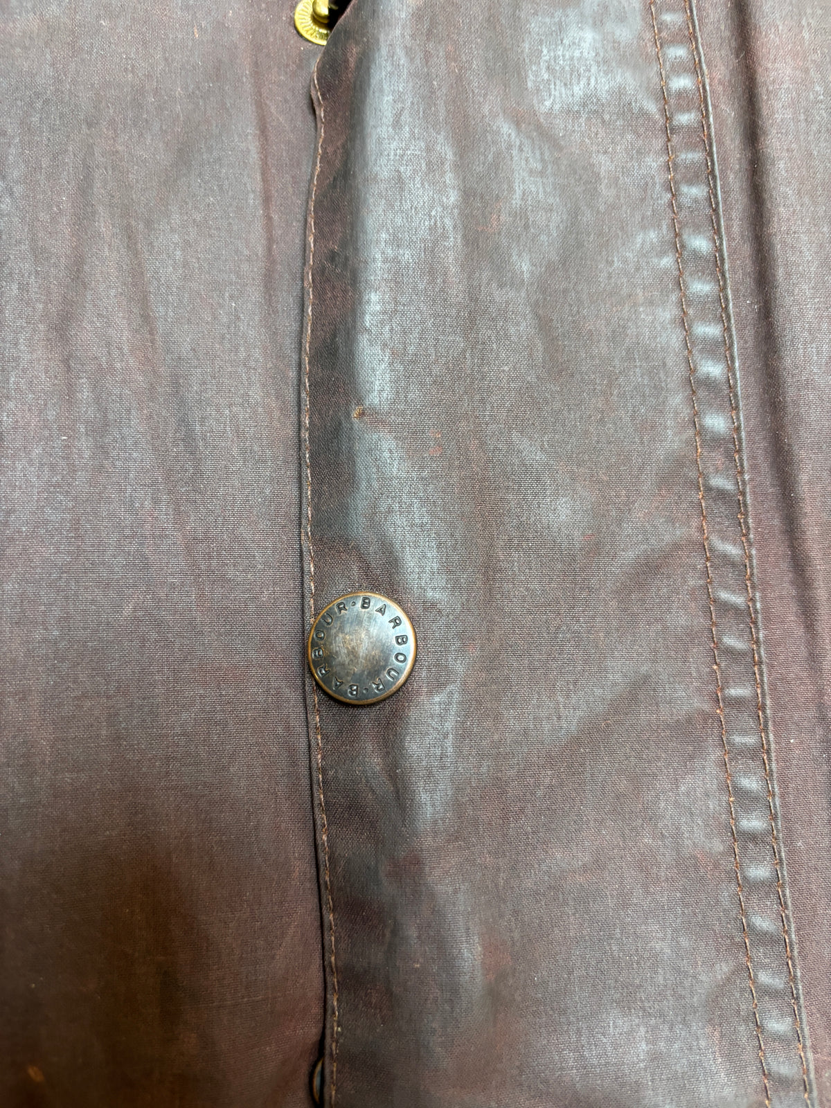 Vintage 2000s Barbour Beaufort C48 Waxed Jacket Rustic Brown Made in England