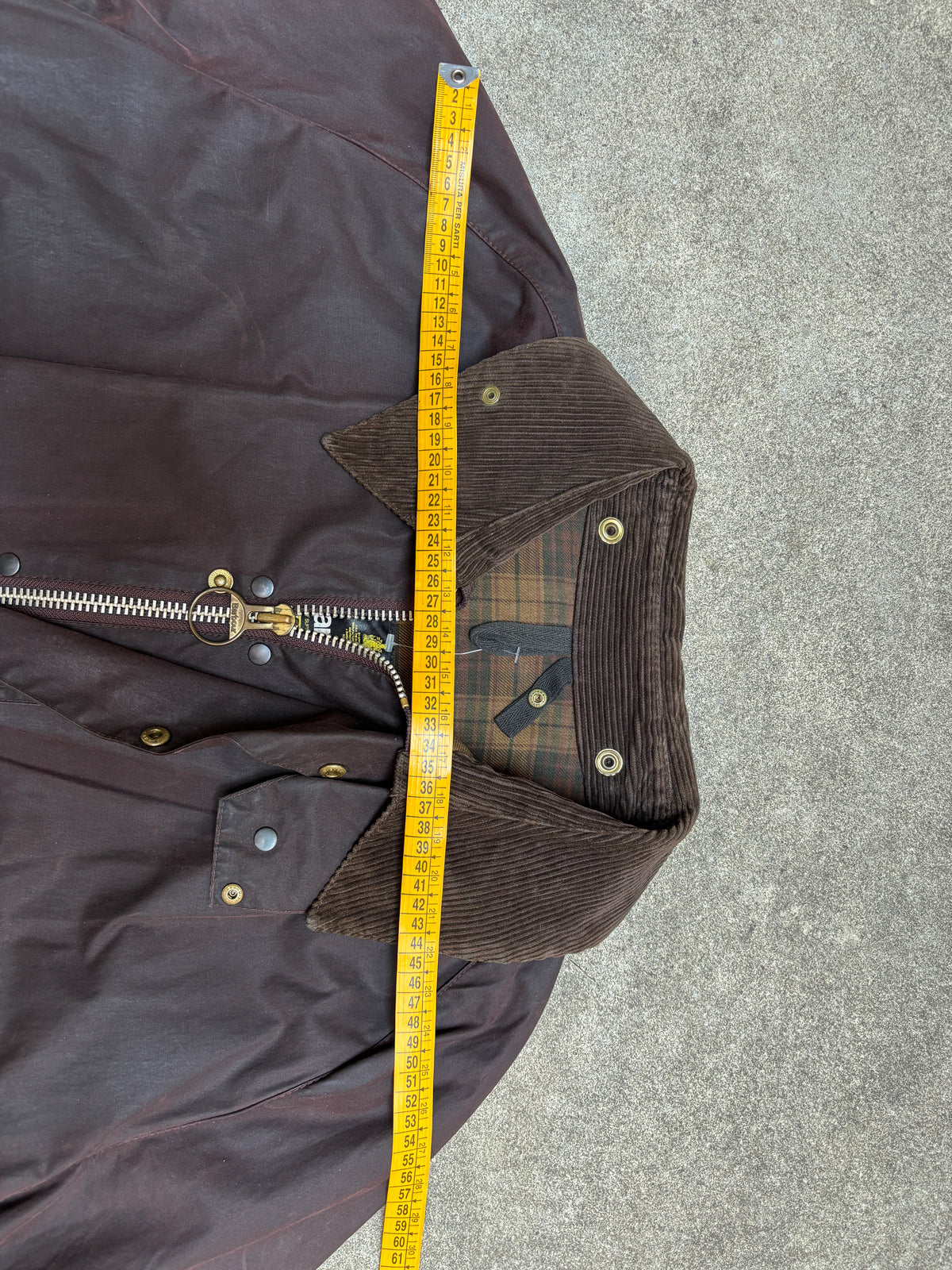 Vintage 2000s Barbour Beaufort C48 Waxed Jacket Rustic Brown Made in England