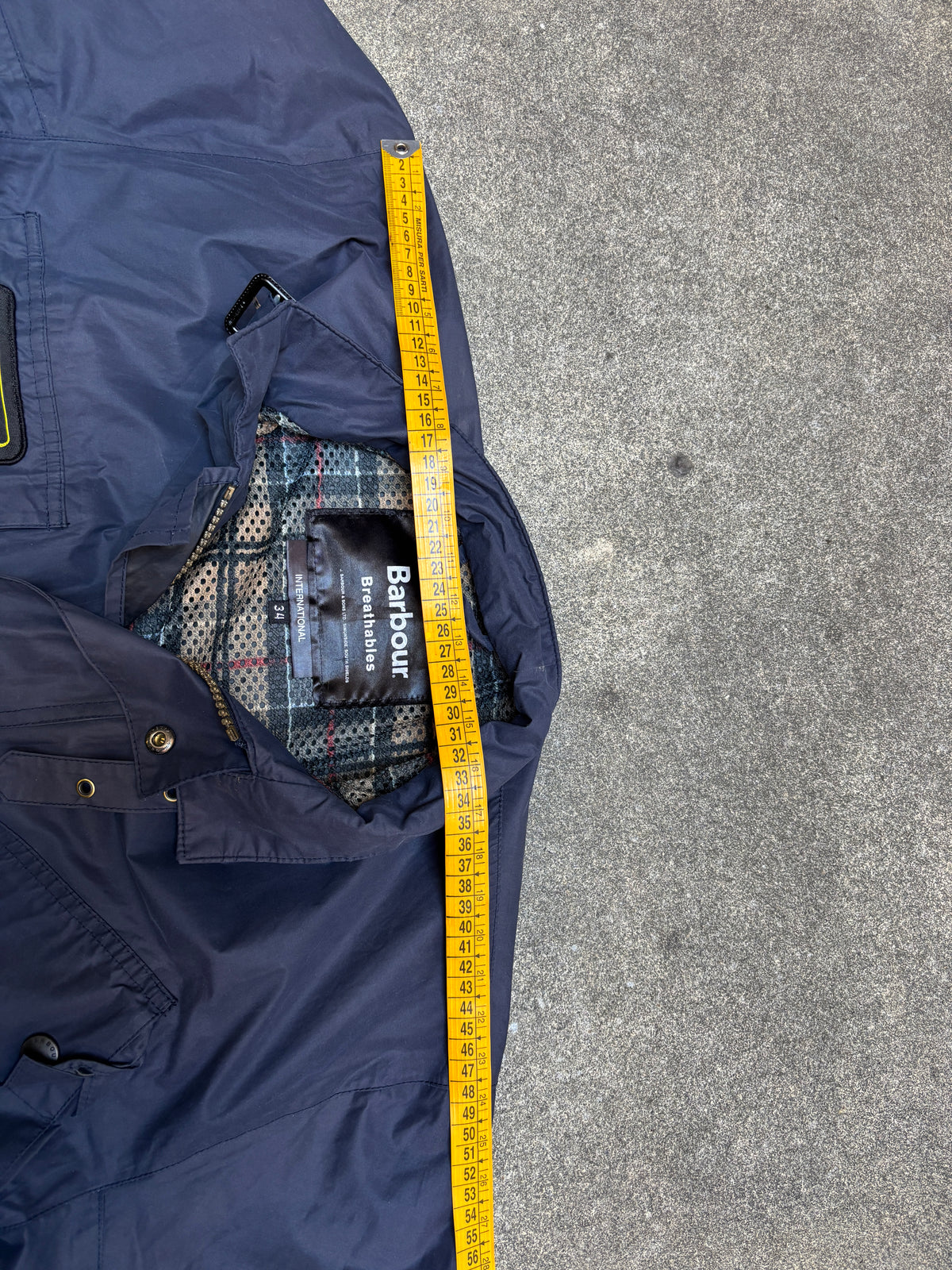 Modern 2004 Barbour International Cracked Wax Biker Jacket Navy Blue 34 A1244