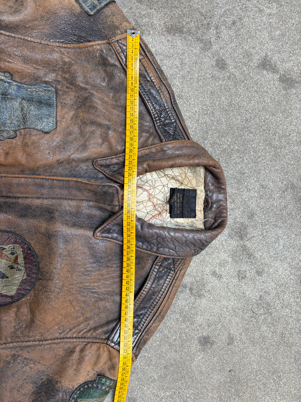 Vintage 1980s Avirex A-2 Leather Flight Jacket WWII