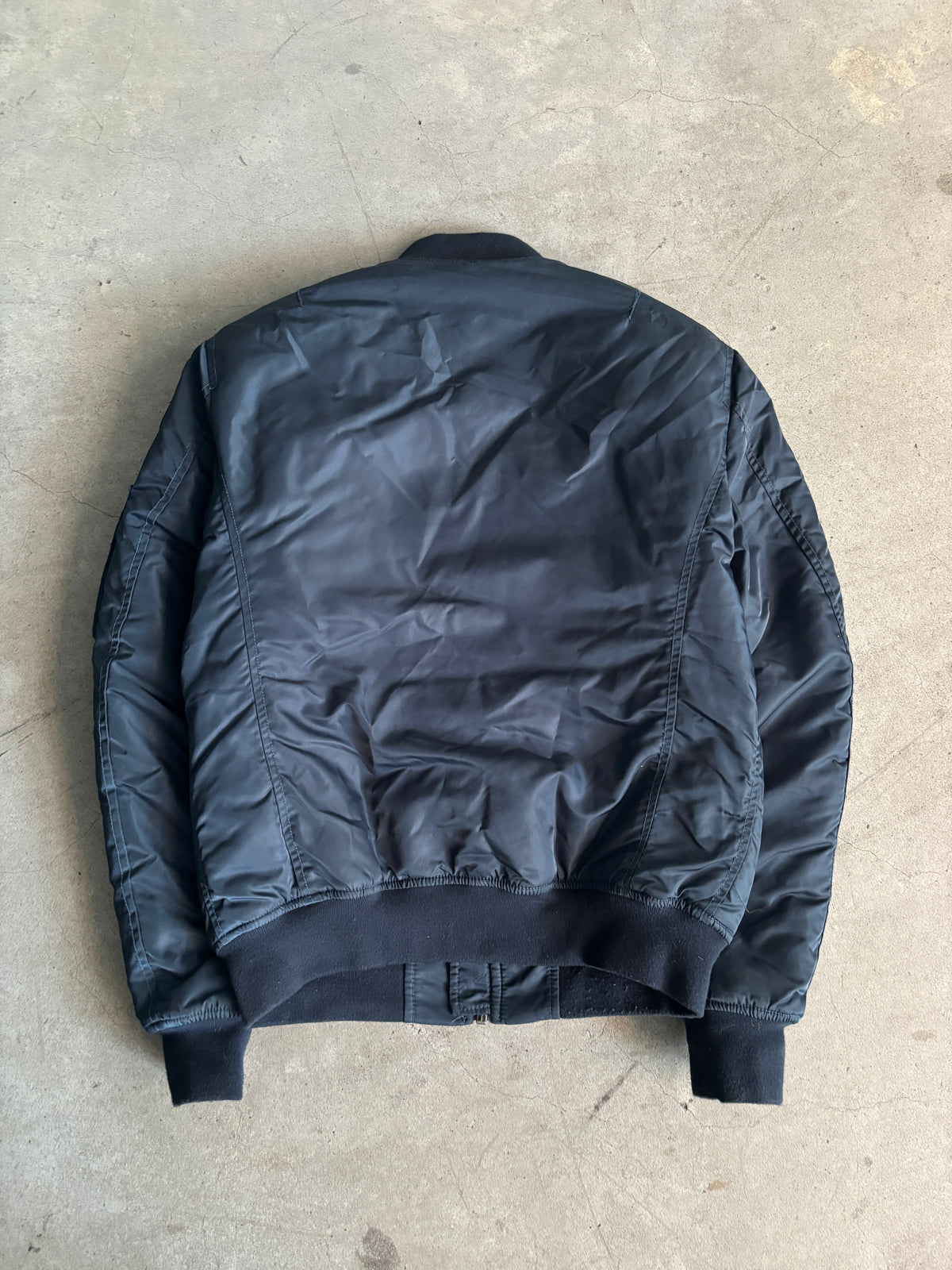 Schott NYC MA-1 Bomber Flight Jacket Navy Blue