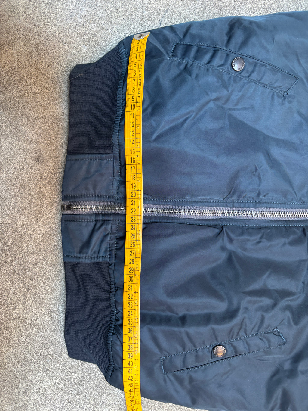 Schott NYC MA-1 Bomber Flight Jacket Navy Blue