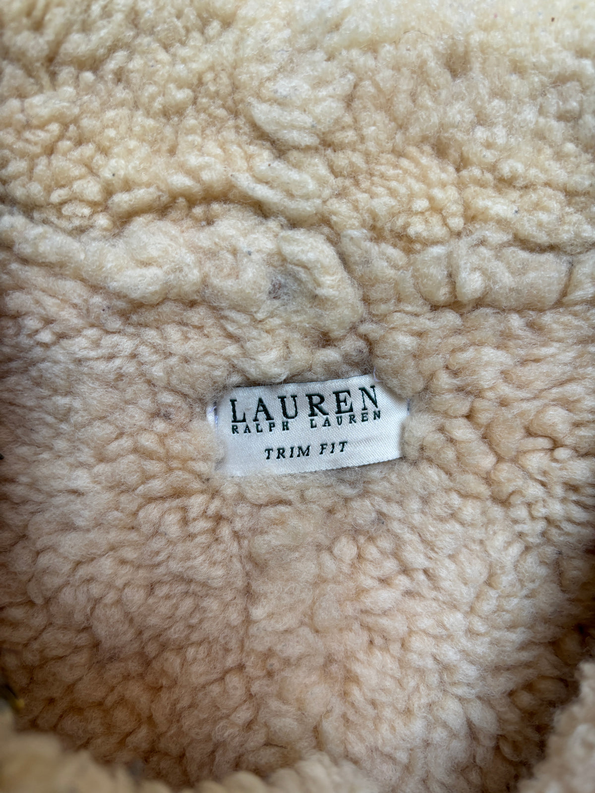 Lauren Ralph Lauren B-3 Shearling Leather Flight Jacket USAAF Aviation 2000s Woman