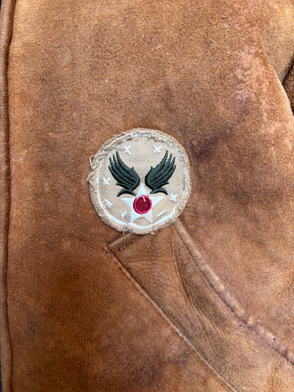 Lauren Ralph Lauren B-3 Shearling Leather Flight Jacket USAAF Aviation 2000s Woman