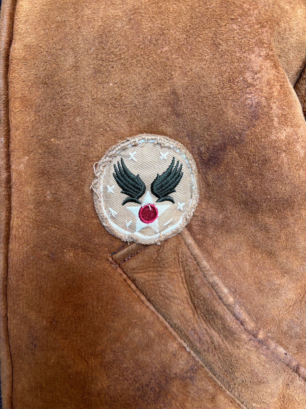 Lauren Ralph Lauren B-3 Shearling Leather Flight Jacket USAAF Aviation 2000s Woman