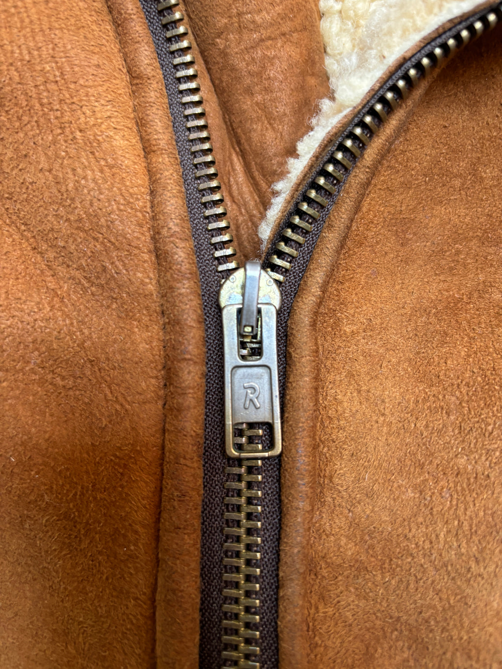 Lauren Ralph Lauren B-3 Shearling Leather Flight Jacket USAAF Aviation 2000s Woman
