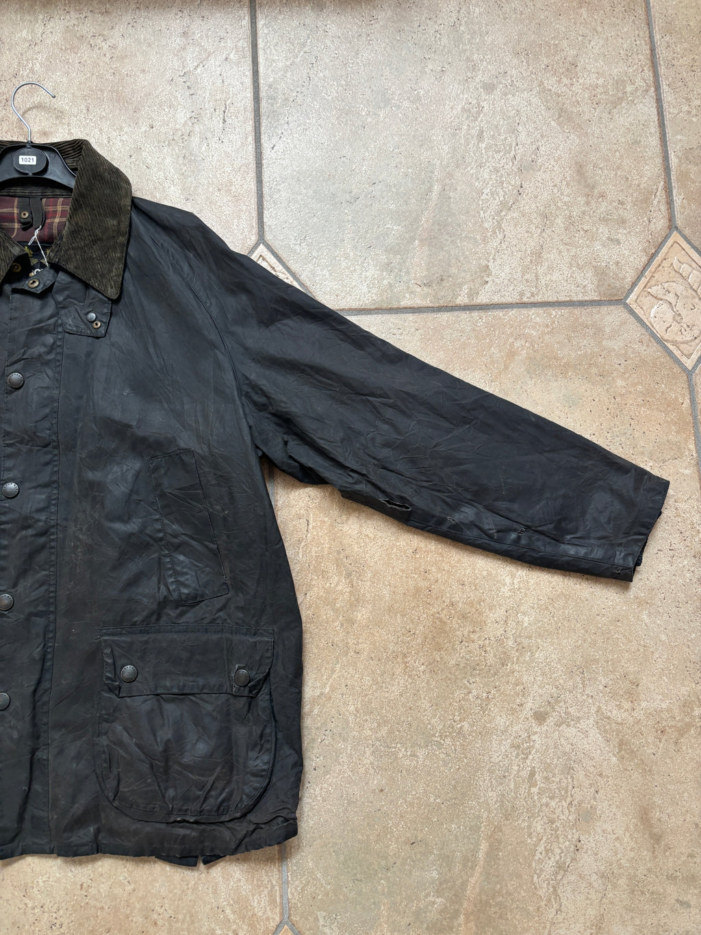 Barbour 90' Dark Green Waxed
